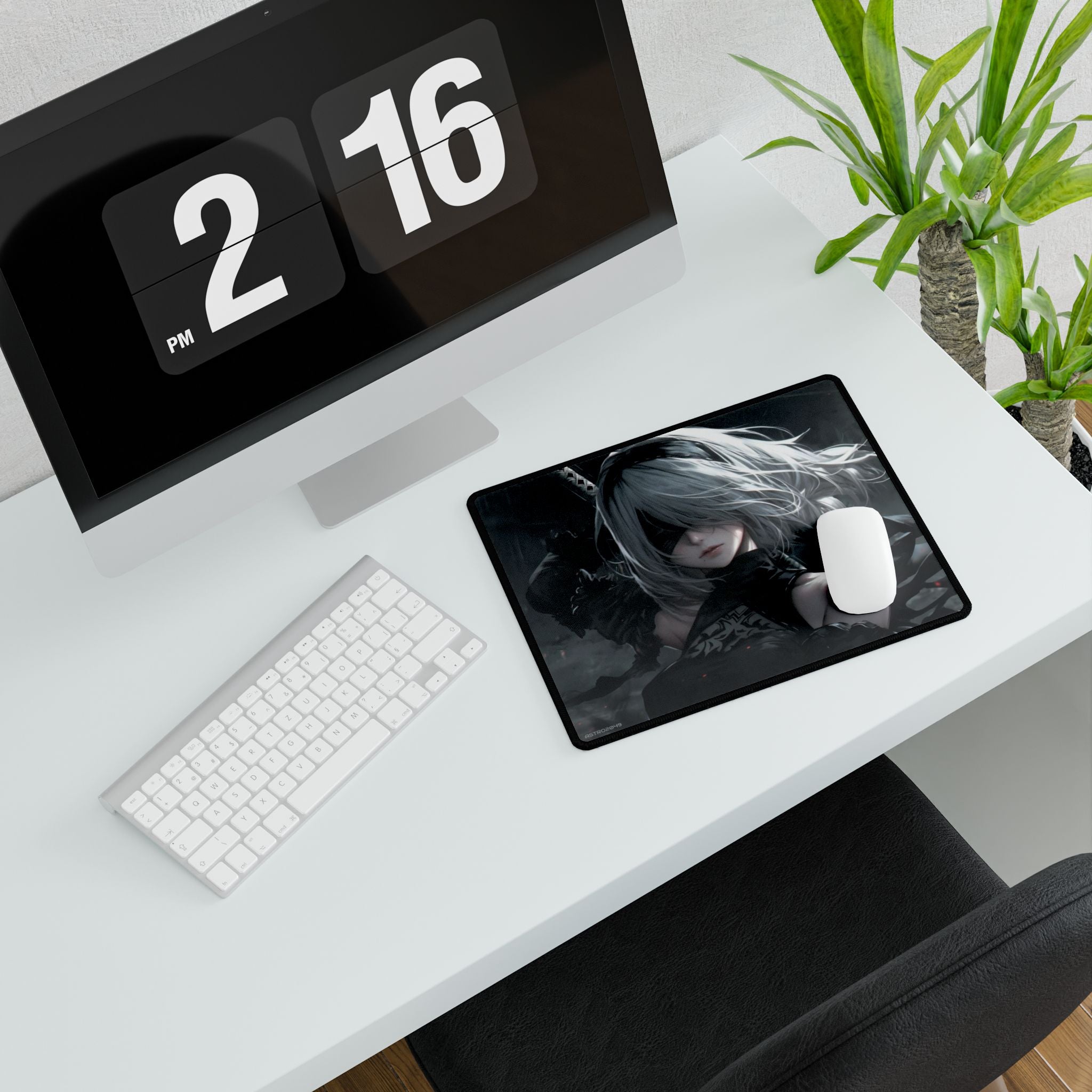 Nier: Automata - 2B - Elegant Gaming Desk Mat with Anime Design, Perfect for Office, Home, Gamer Gift, Desk Accessories, Stylish Mouse Pad