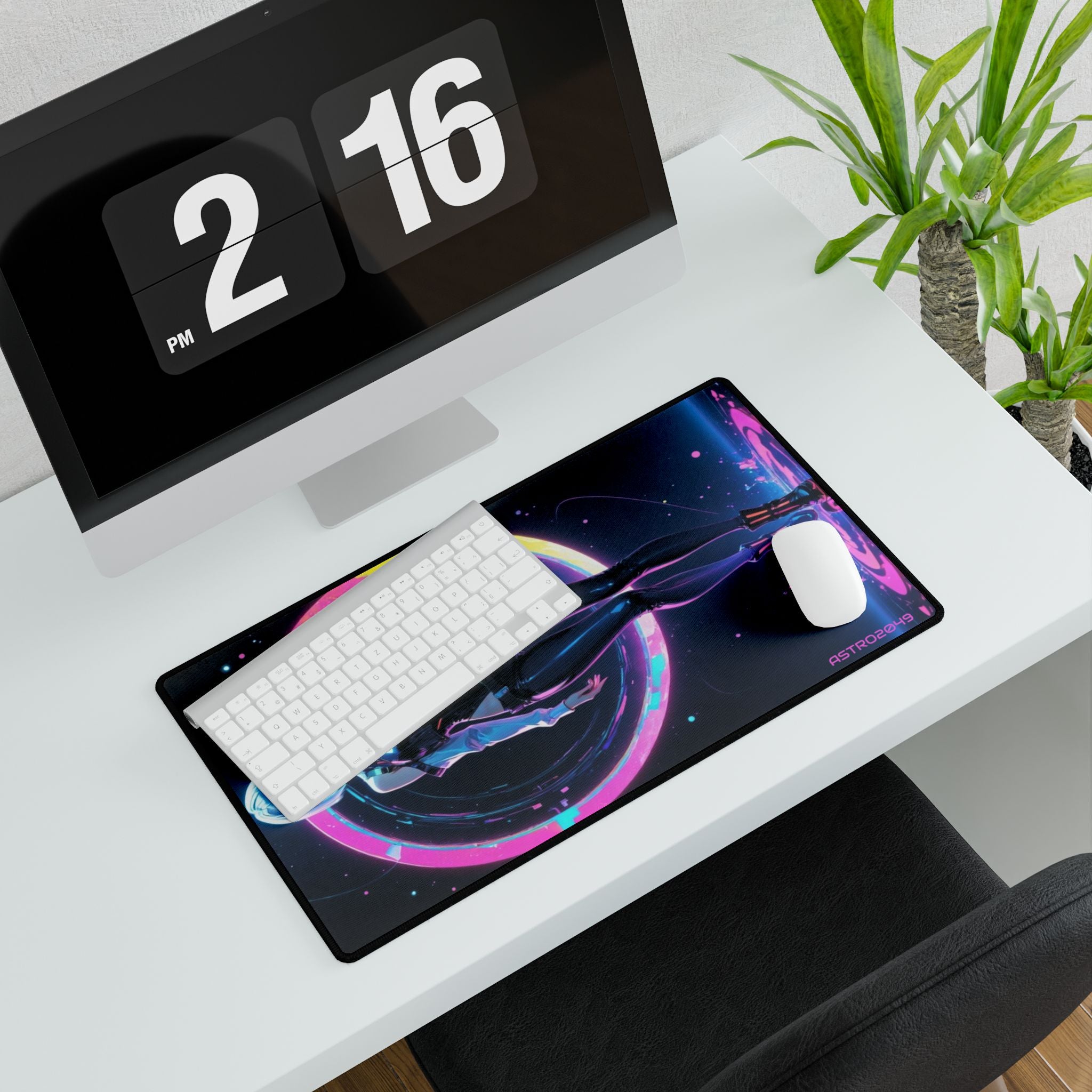 CYBERPUNK: Edgerunners 2077 - Desk Mat with Neon Design, Gaming Mouse Pad, Office Decor, Gift for Gamers, Computer Accessory