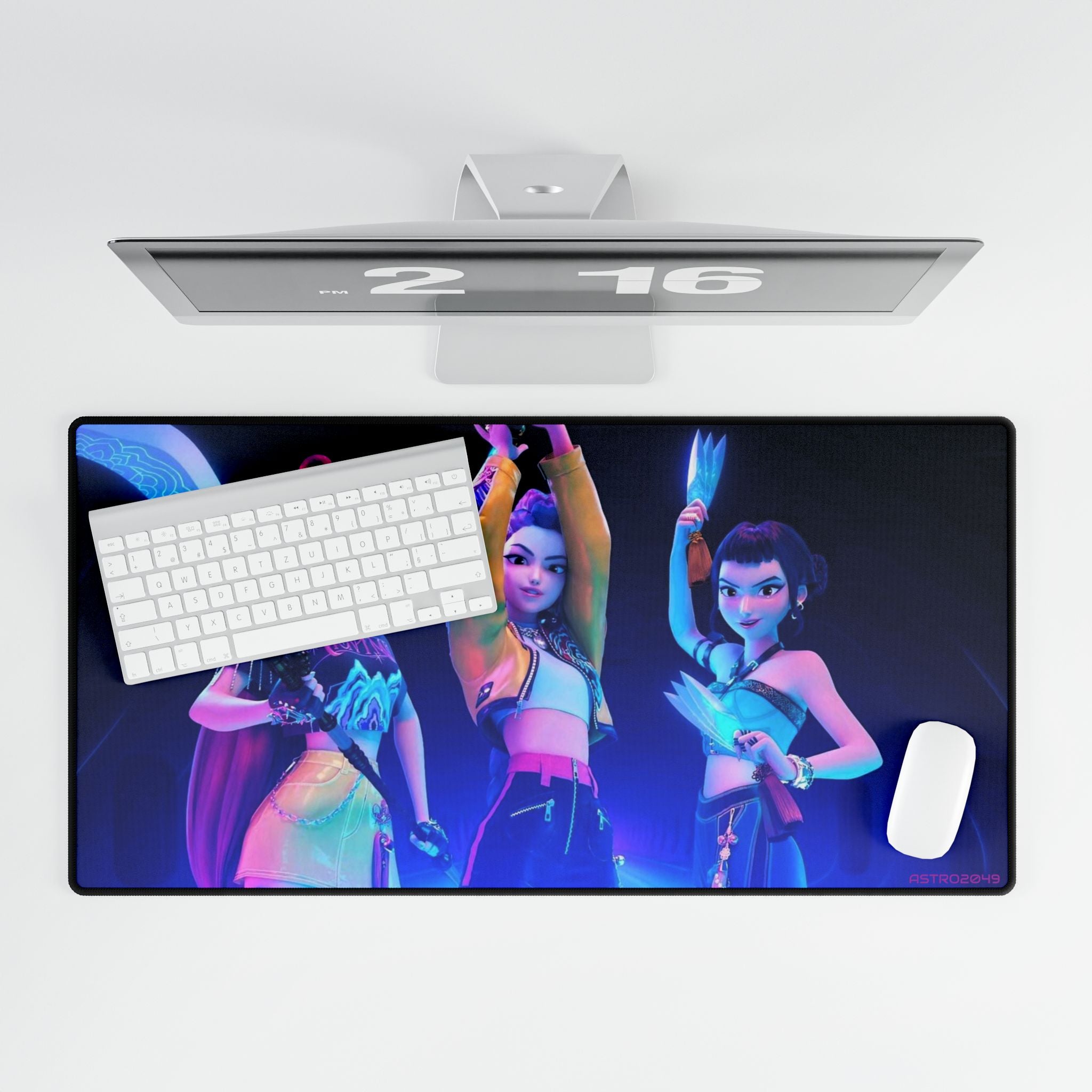 KPop Demon Hunters - HUNTRIX - Vibrant Gaming Desk Mat with Stylish Character Design, Office Decor, Gamer Gift, Colorful Mouse Pad