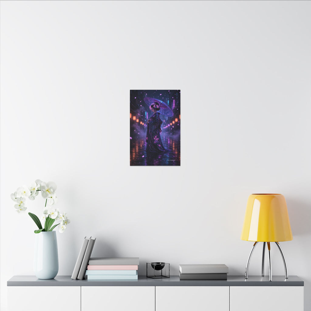 Lantern Rain Geisha canvas print by ASTRO2049, view 8 of 8
