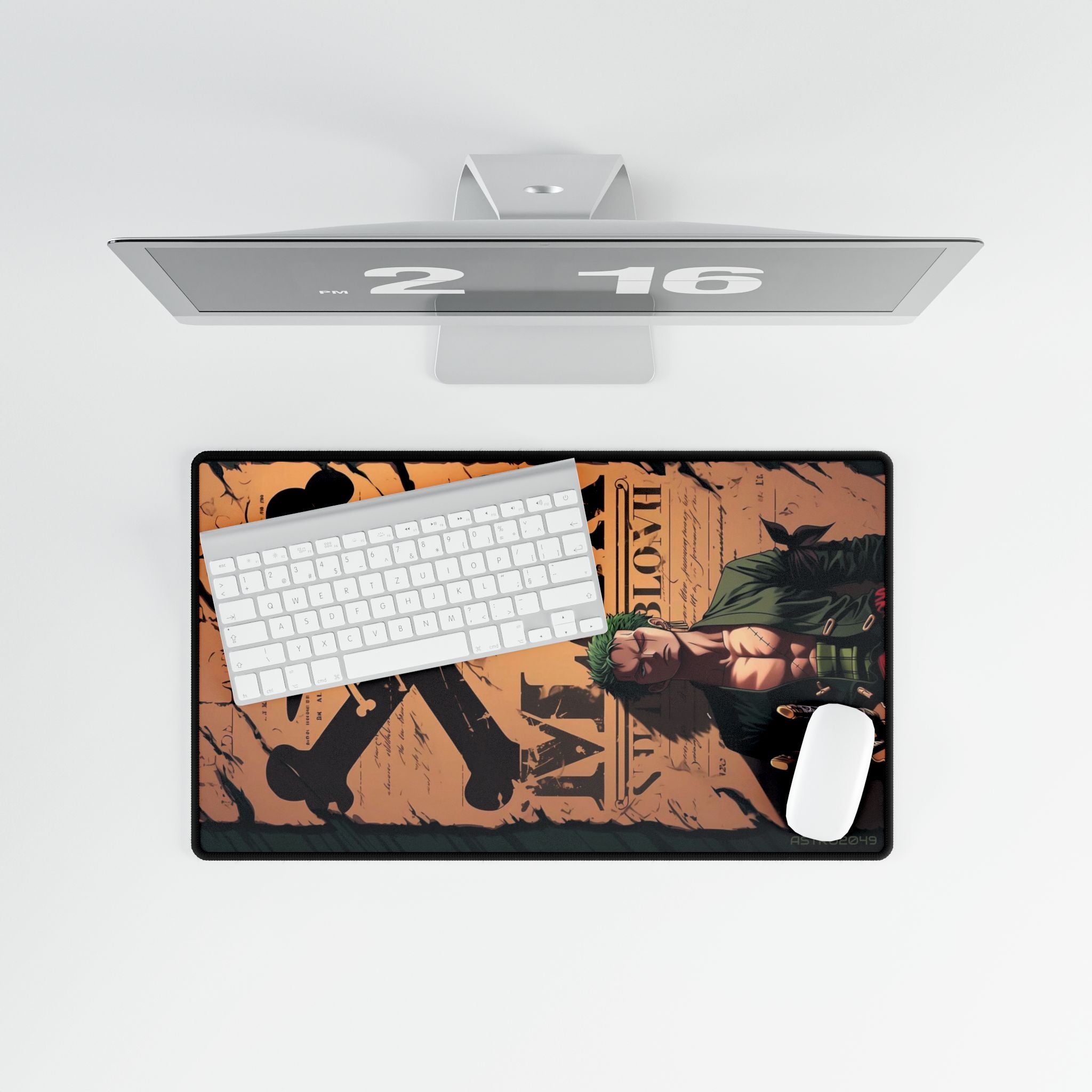 ONE PIECE - ZORO - Cool Pirate Desk Mats for Gamers, Office Decor, Geek Gift, Desk Accessories, Gaming Mouse Pad