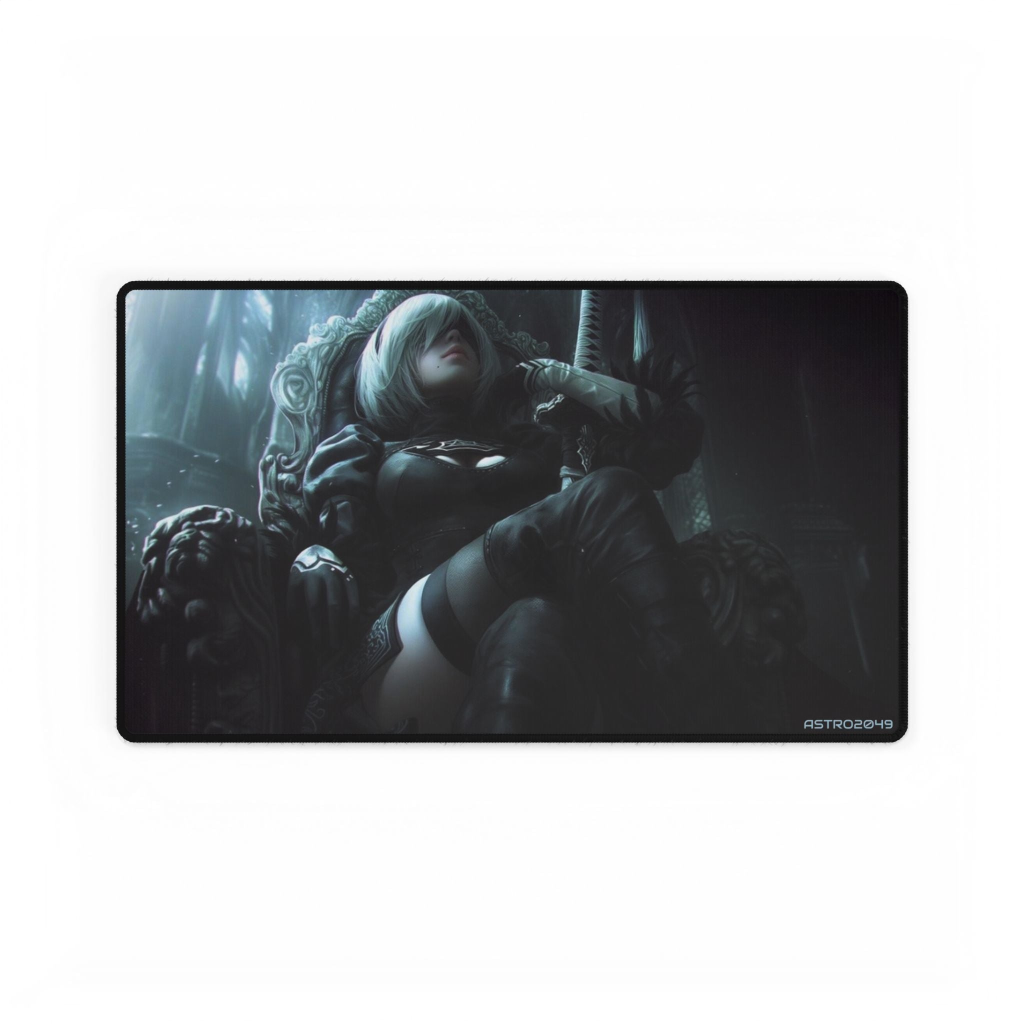Nier: Automata - 2B - Nostalgic Gamer Desk Mats, Unique Gaming Accessories, Personalized Office Decor, Ideal for Gift Giving