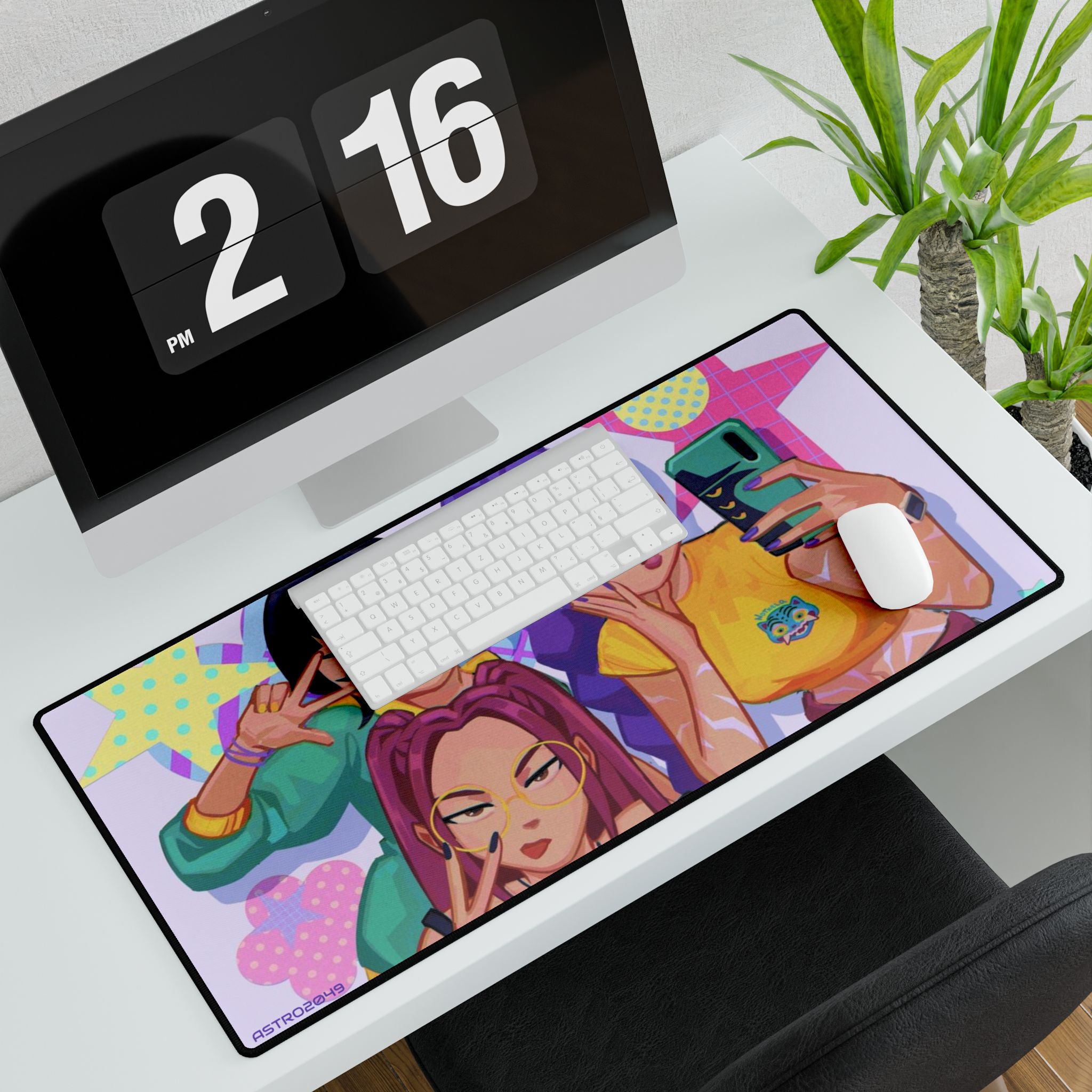 KPop Demon Hunters - HUNTRIX - Vibrant Desk Mats with Playful Girl Designs, Gaming Accessory, Home Office Decor, Gift for Students