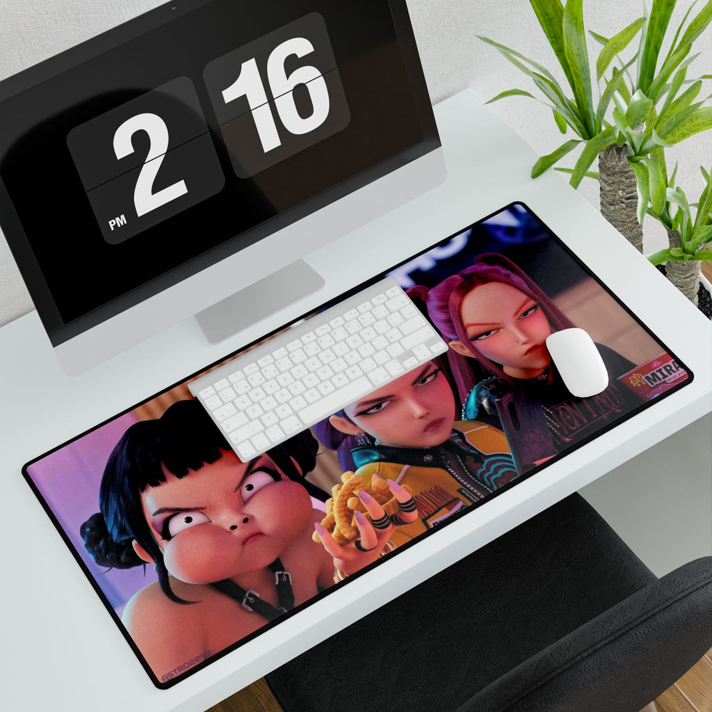 KPop Demon Hunters - HUNTRIX - Vibrant Desk Mats for Personalized Workspace, Gaming Pads, Office Decor, Unique Desk Accessories