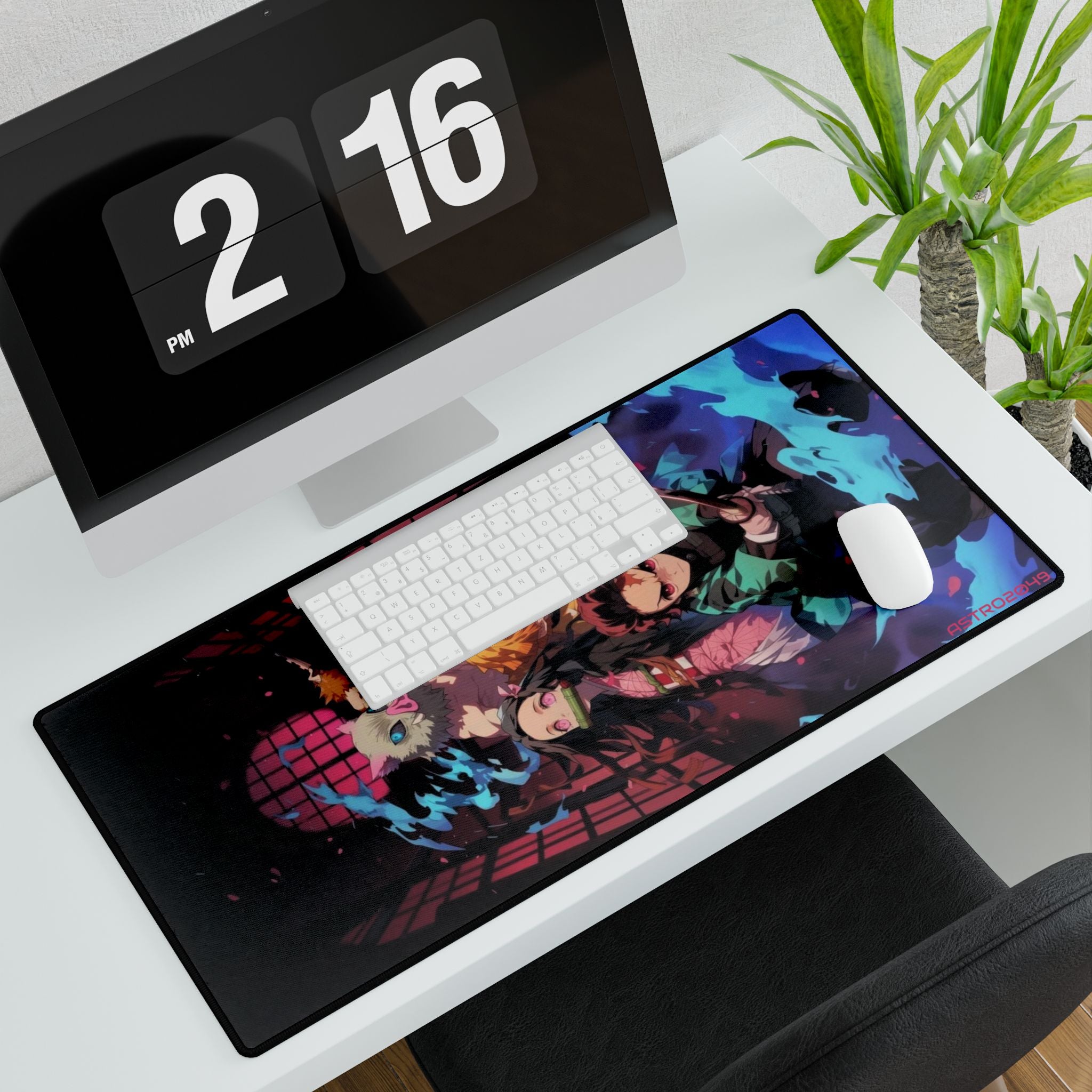 DEMON SLAYER - Kimetsu no yaiba - Anime Desk Mat for Gamers & Students, Geeky Office Decor, Anime Mouse Pad, Custom Gaming Setup