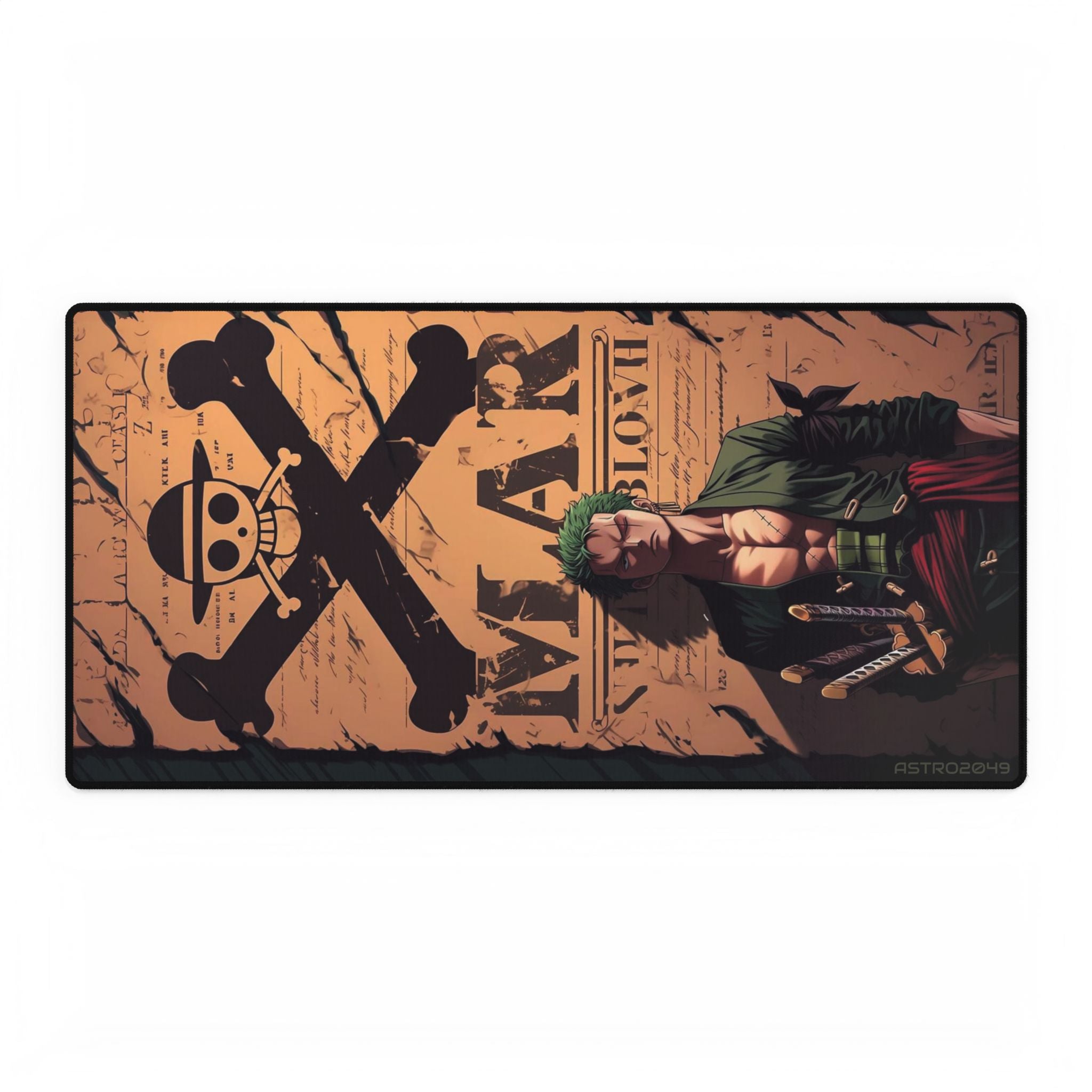 ONE PIECE - ZORO - Cool Pirate Desk Mats for Gamers, Office Decor, Geek Gift, Desk Accessories, Gaming Mouse Pad