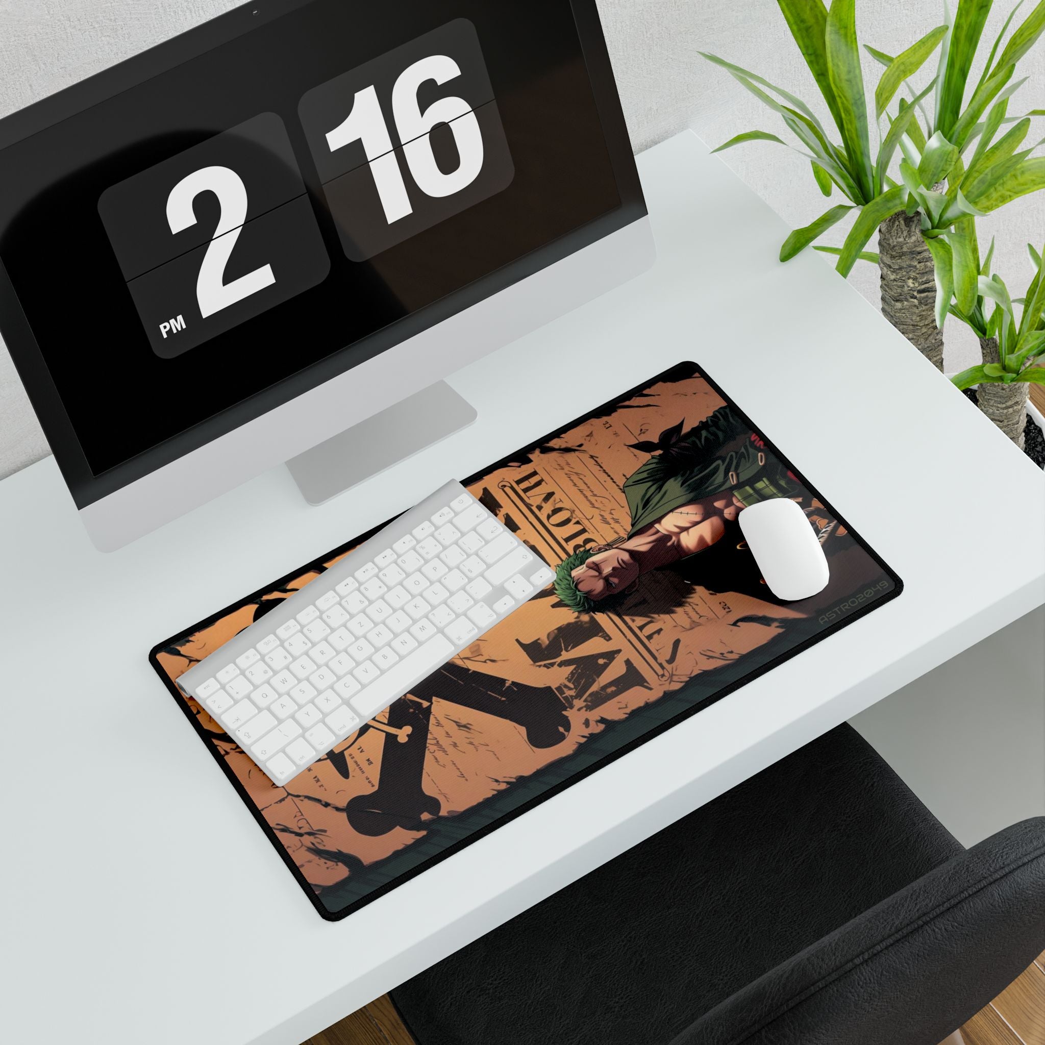 ONE PIECE - ZORO - Cool Pirate Desk Mats for Gamers, Office Decor, Geek Gift, Desk Accessories, Gaming Mouse Pad