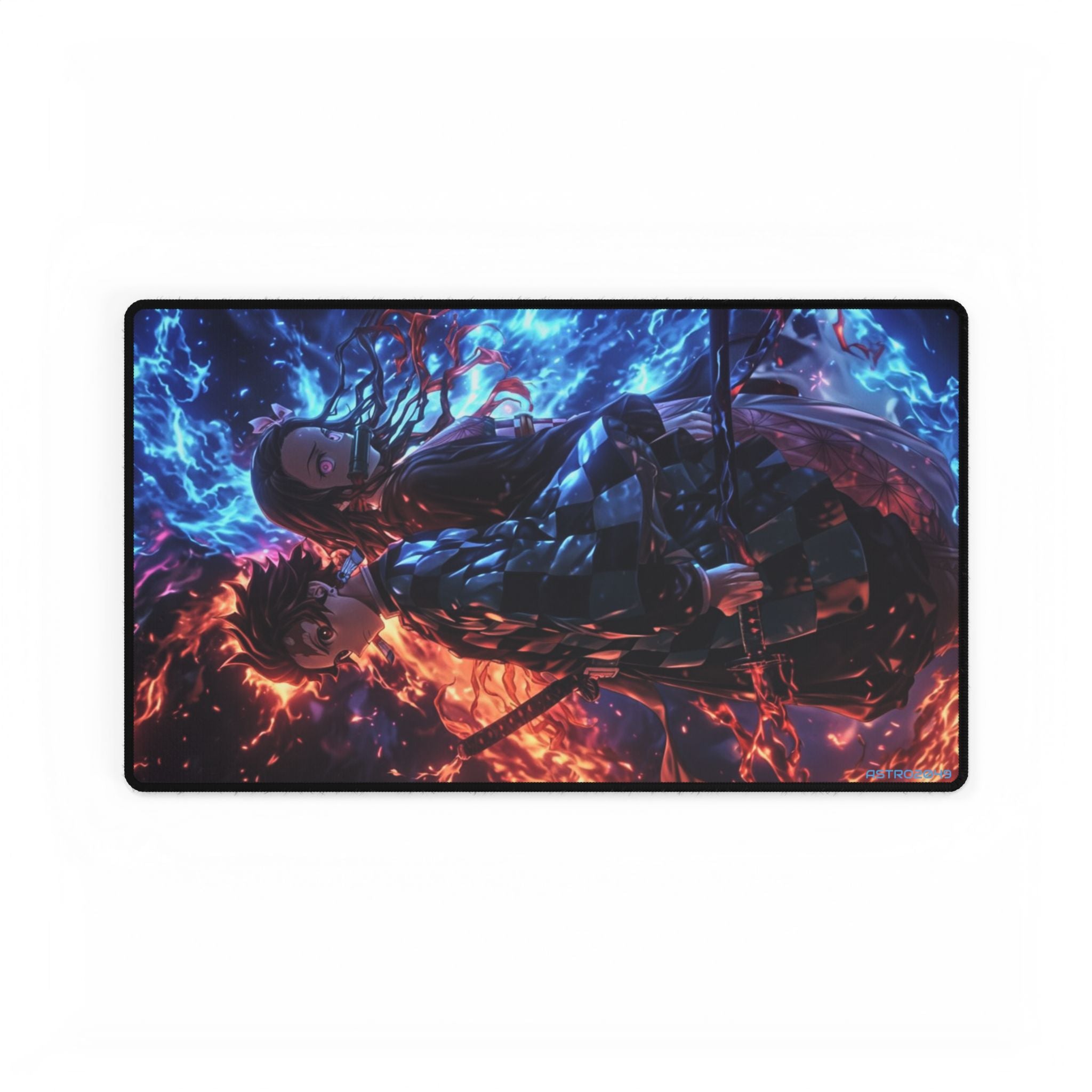 DEMON SLAYER - Kimetsu no yaiba - Vibrant Anime Desk Mat, Perfect for Gamers and Students, Ideal Desk Accessory