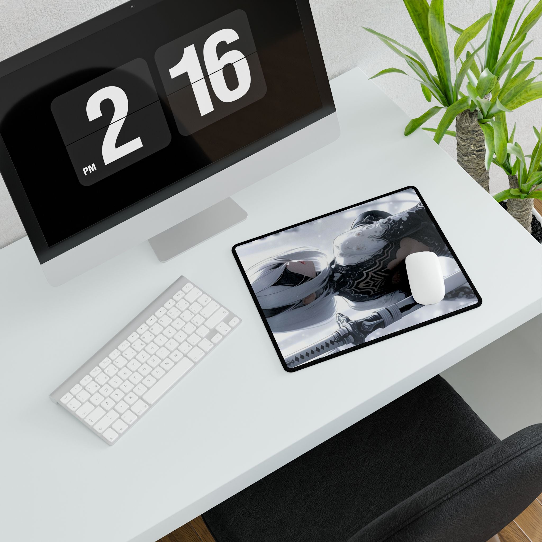Nier: Automata - 2B - Anime-Inspired Desk Mats for Gamers & Creatives, Desk Accessories, Office Decor, Gaming Setup, Aesthetic Home Office