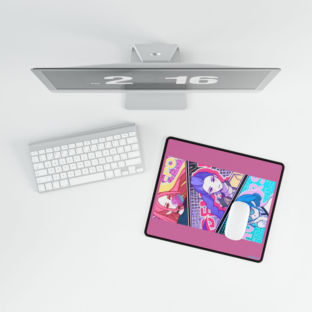 KPop Demon Hunters - HUNTRIX - Vibrant Gaming Desk Mat Featuring Anime Characters | Perfect for Gamers, Students, or Office Decor