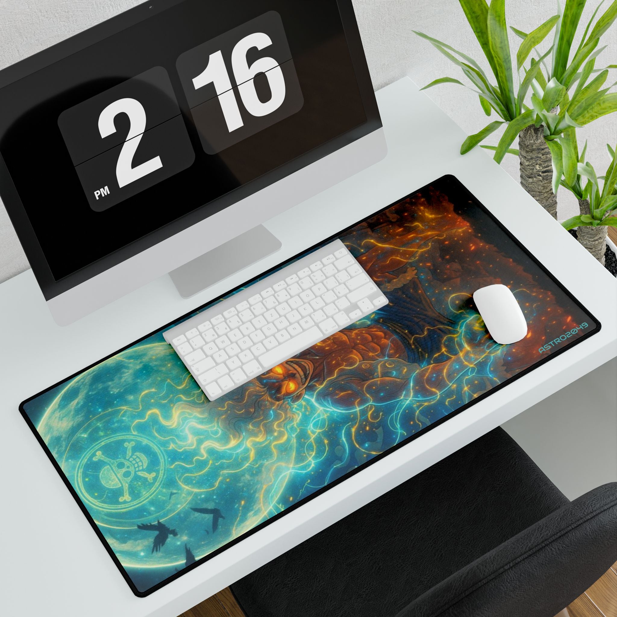 ONE PIECE - LUFFY - Cosmic Spirit Desk Mat - Gamer's Mouse Pad, Office Decor, Study Accessory, Unique Gift for All Occasions, Fantasy Art