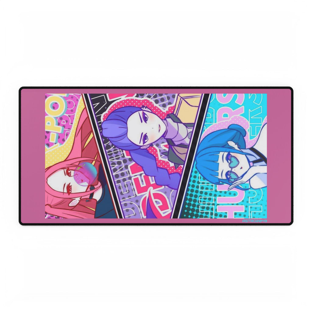 KPop Demon Hunters - HUNTRIX - Vibrant Gaming Desk Mat Featuring Anime Characters | Perfect for Gamers, Students, or Office Decor