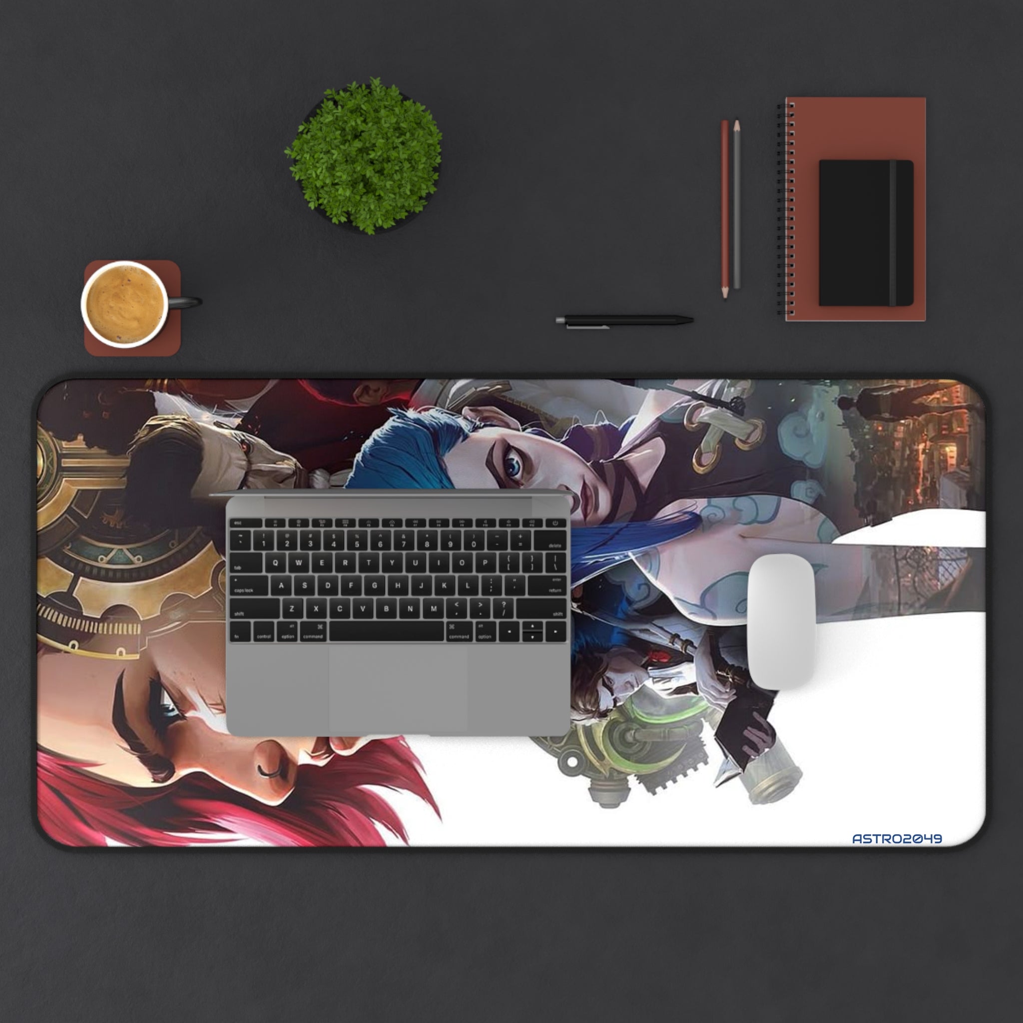 League of Legends - Arcane: JINX - Vibrant Gaming Desk Mat | Stylish Mouse Pad for Gamers | Desk Accessories | Video Game Decor, Gamer Gift