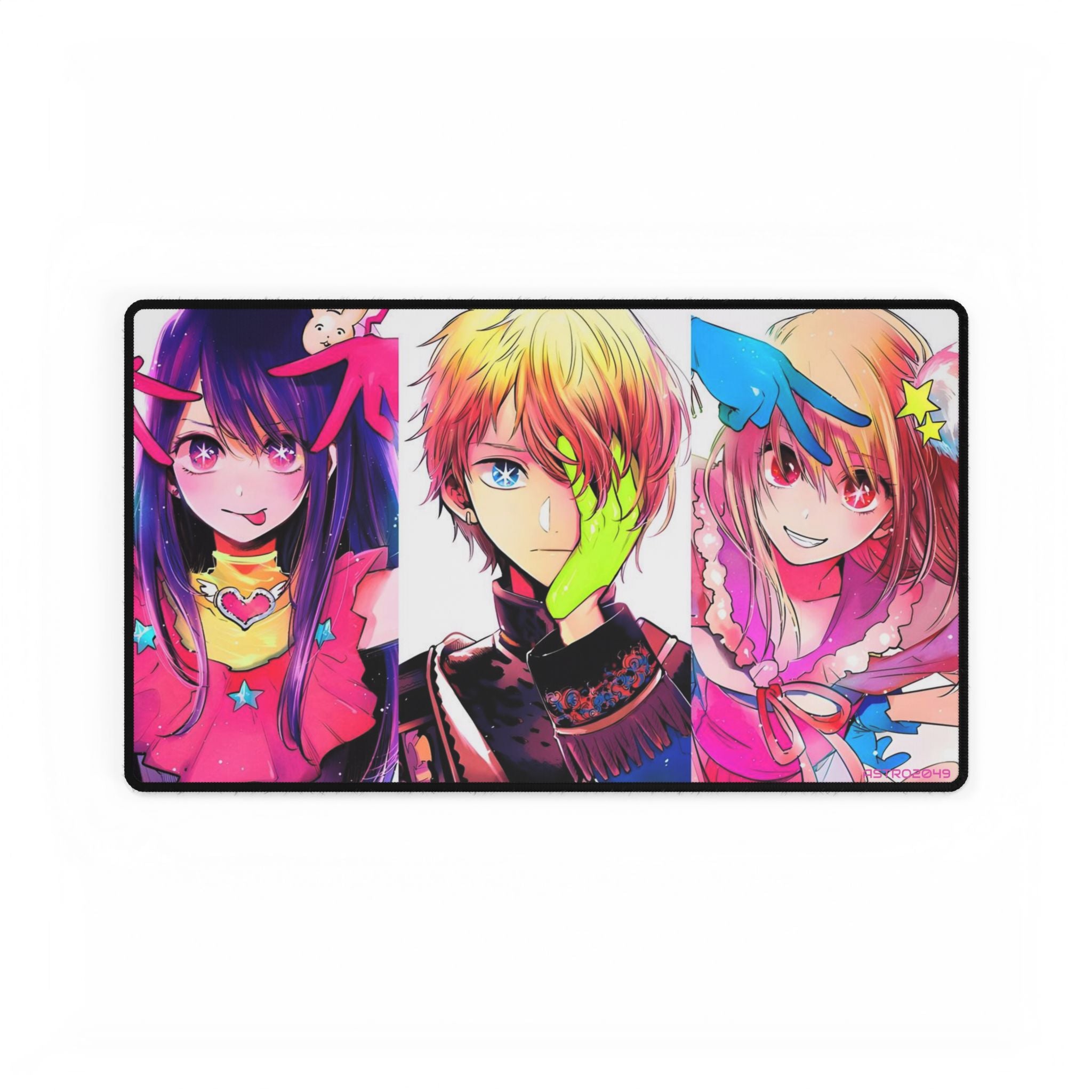 OSHI NO KO - Colorful Anime Desk Mat for Gamers, Vibrant Office Decor, Large Mouse Pad, Gifts for Anime Lovers, Desk Accessories