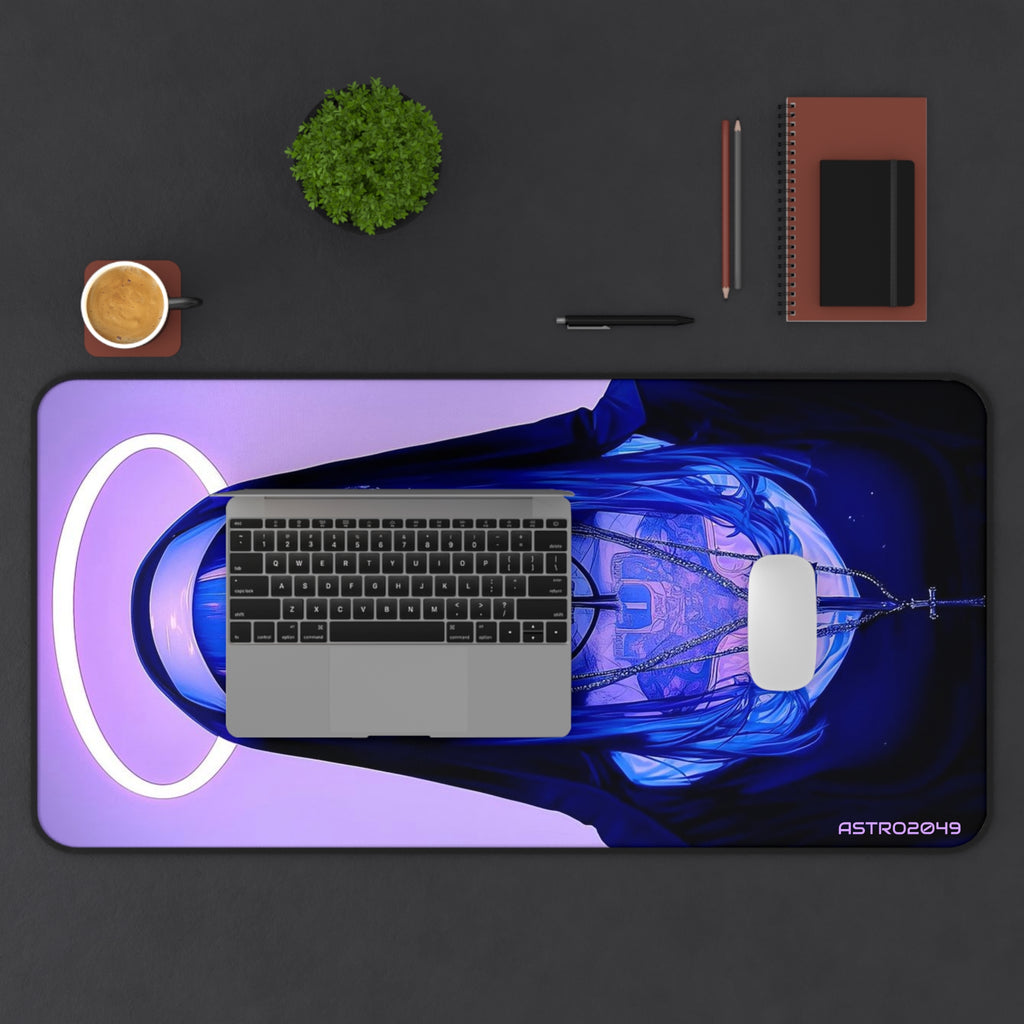 CYBERPUNK - GOTHIC: Aesthetic Desk Mat with Mystical Design - Unique Mouse Pad, Gaming Accessory, Gift for Anime Lovers, Workspace