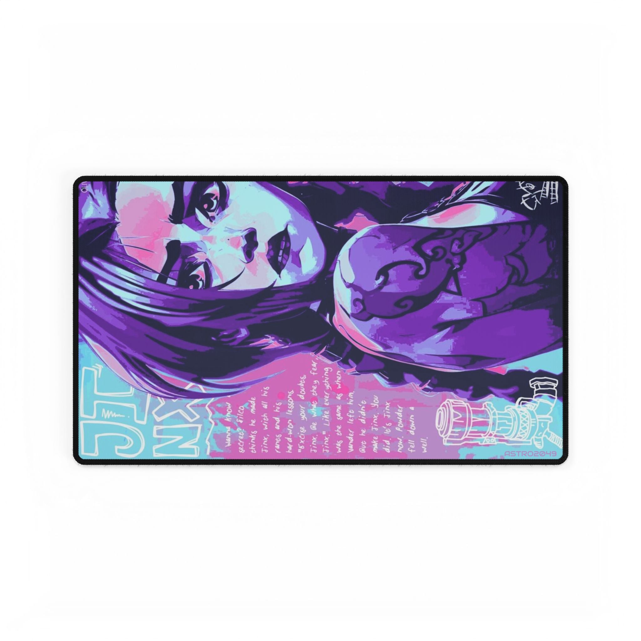 League of Legends - Arcane: JINX - Cool Desk Mats with Vibrant Designs for Gamers, Home Office Decor, Unique Gift Ideas, Gaming Accessories