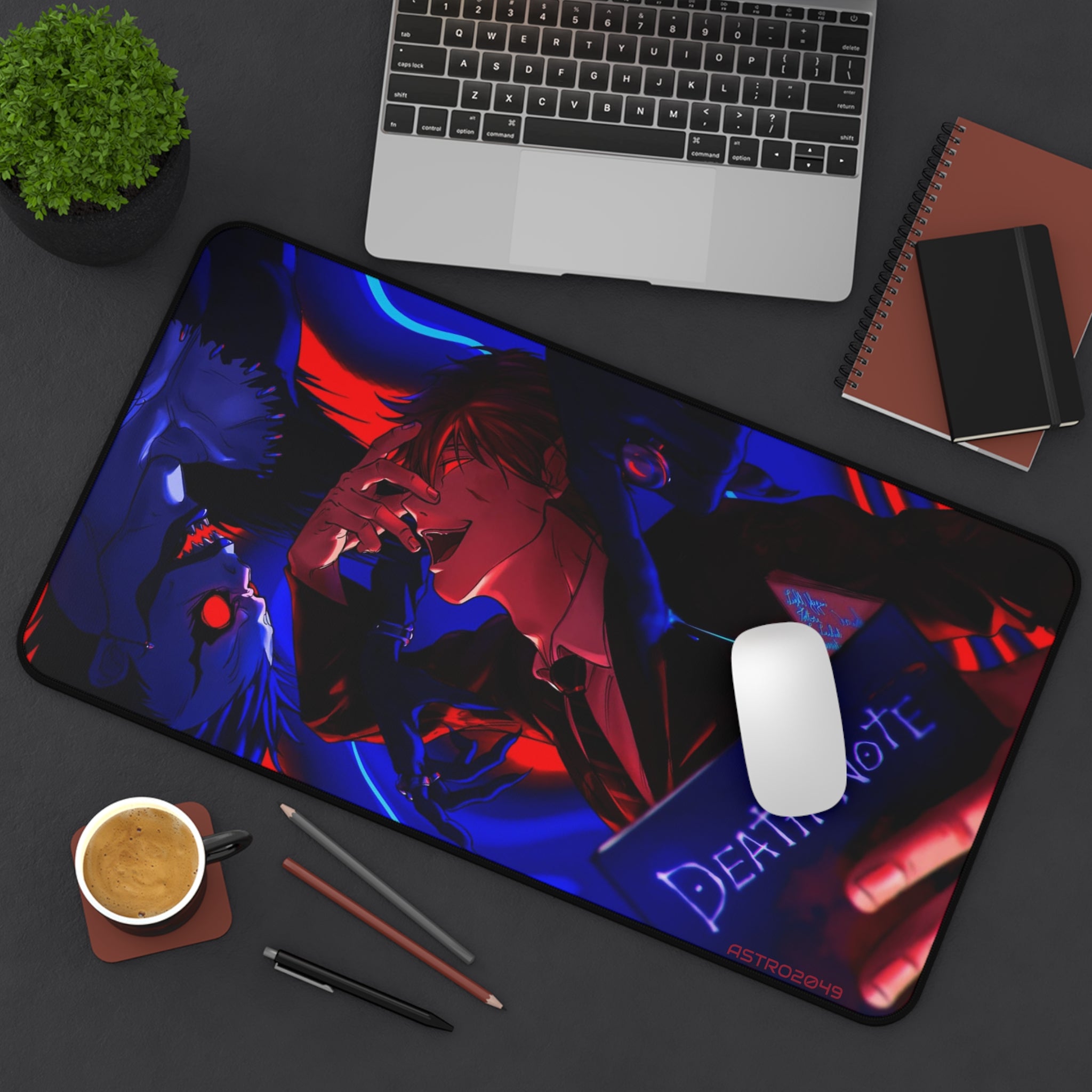 DEATH NOTE - Light / Akira - RYUK - Death Note Desk Mat, Gaming Desk Pad, Anime Decor, Office Accessory, Unique Gift for Fans