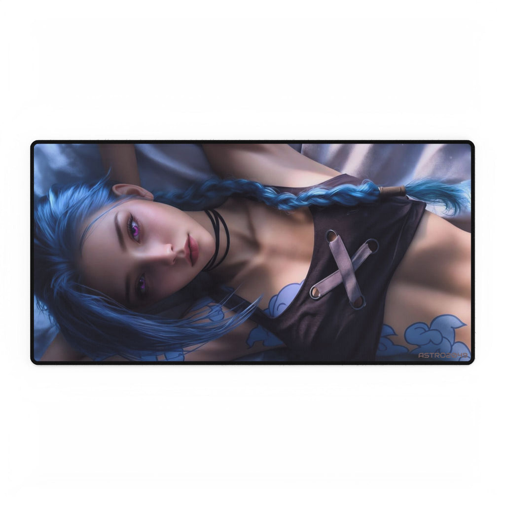 League of Legends - Arcane: JINX - Artistic Desk Mats for Gamers, Decorative Mouse Pads, Gaming Accessories, Unique Home Office Décor,