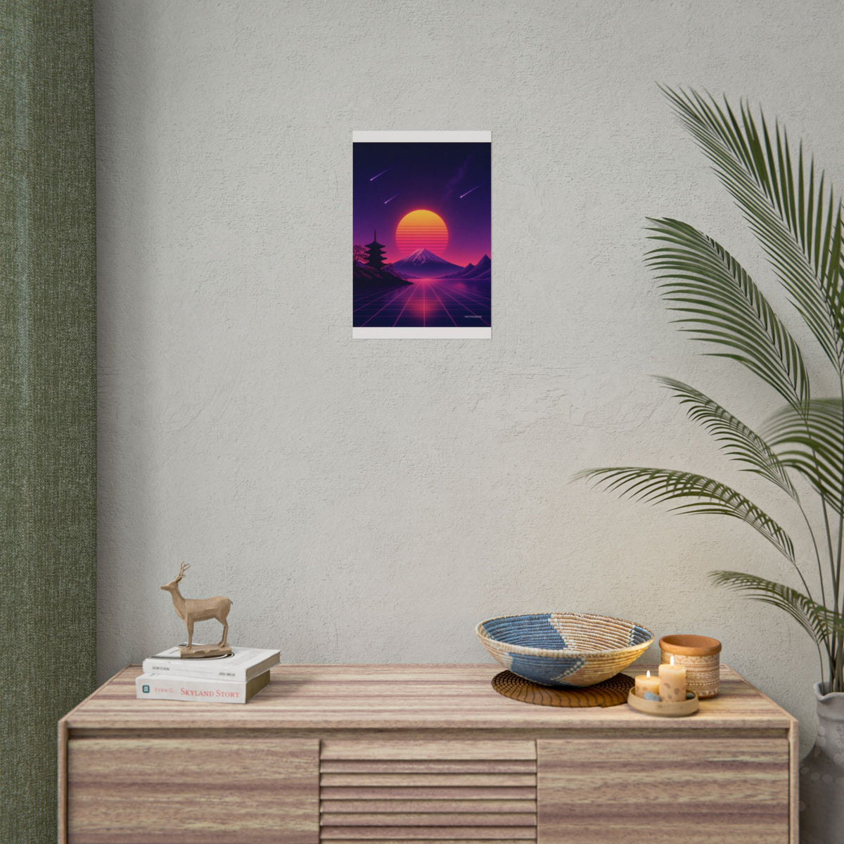 Sunset Pagoda Grid matte poster by ASTRO2049, view 5 of 8