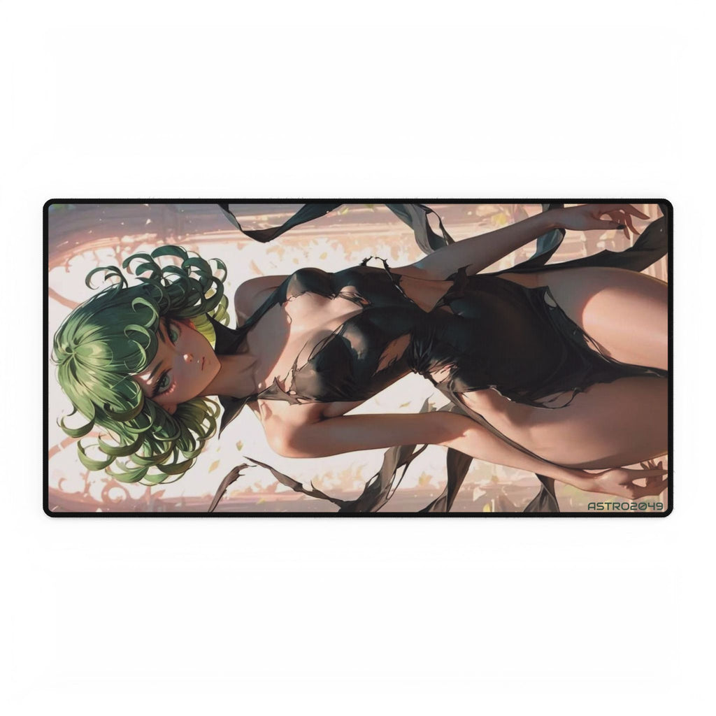 ONE-PUNCH MAN: Tatsumaki - Stylish Desk Mats for Gaming & Work, Aesthetic Mouse Pad for Office, Black Artistic Designs