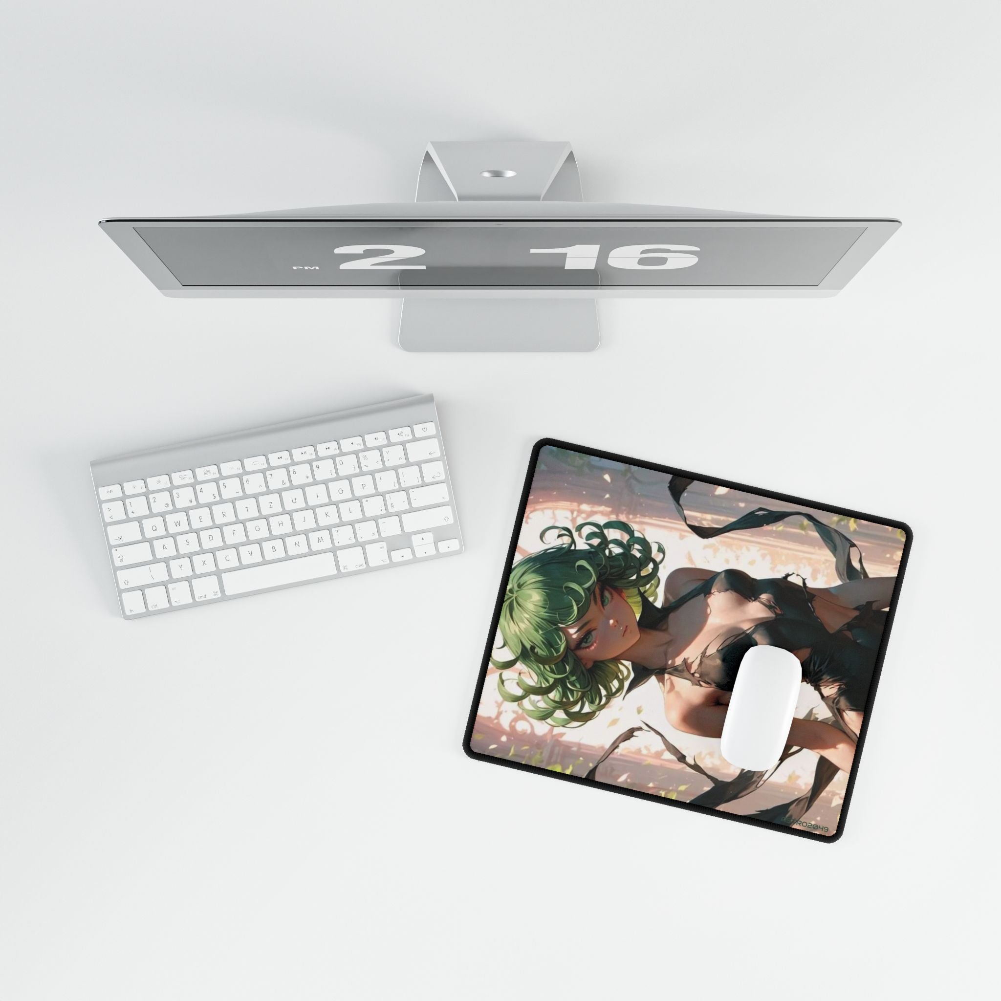 ONE-PUNCH MAN: Tatsumaki - Stylish Desk Mats for Gaming & Work, Aesthetic Mouse Pad for Office, Black Artistic Designs