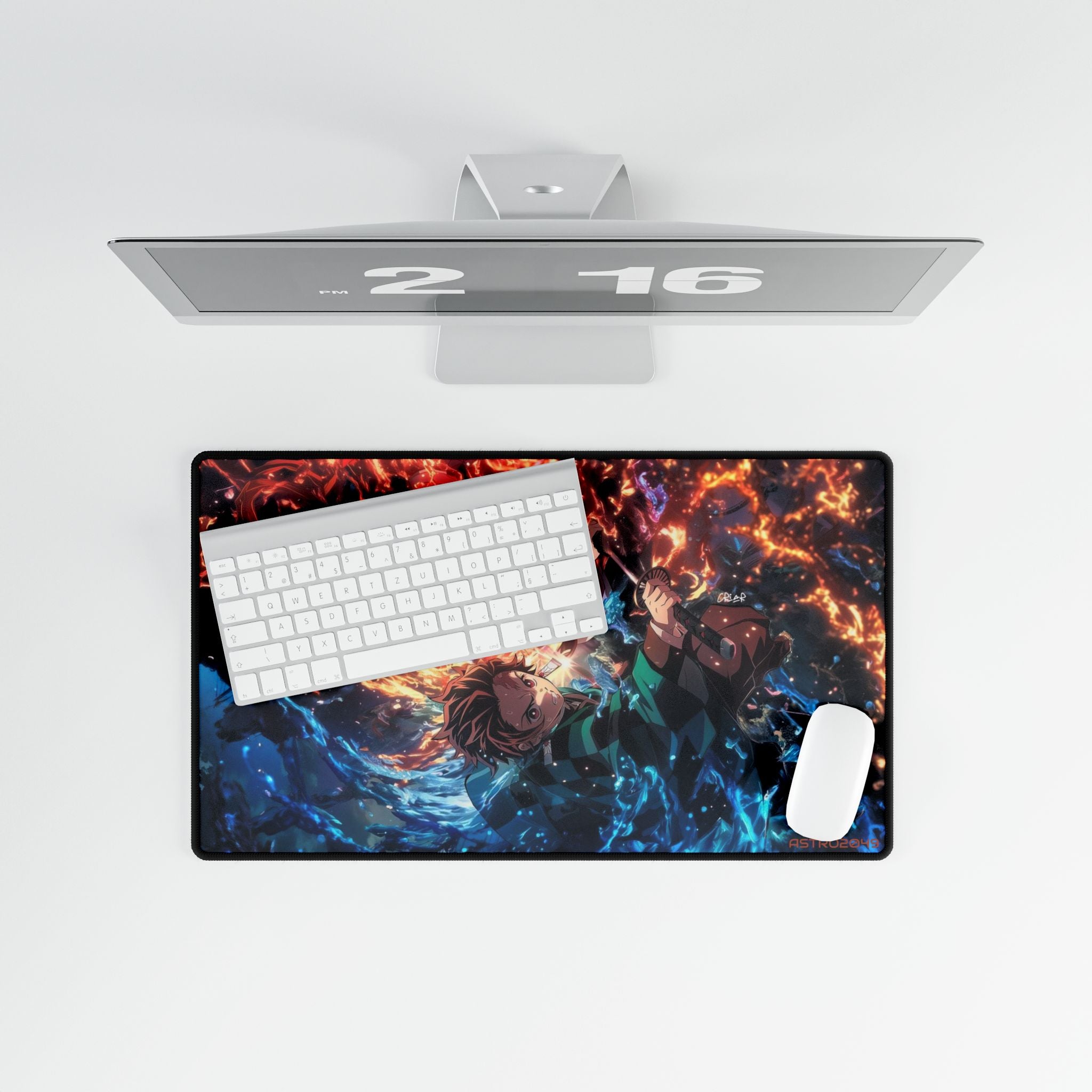 DEMON SLAYER - Kimetsu no yaiba - Vibrant Anime Desk Mat for Gamers - Cozy Work Surface, Cool Decor, Gift for Students, Office Essentials