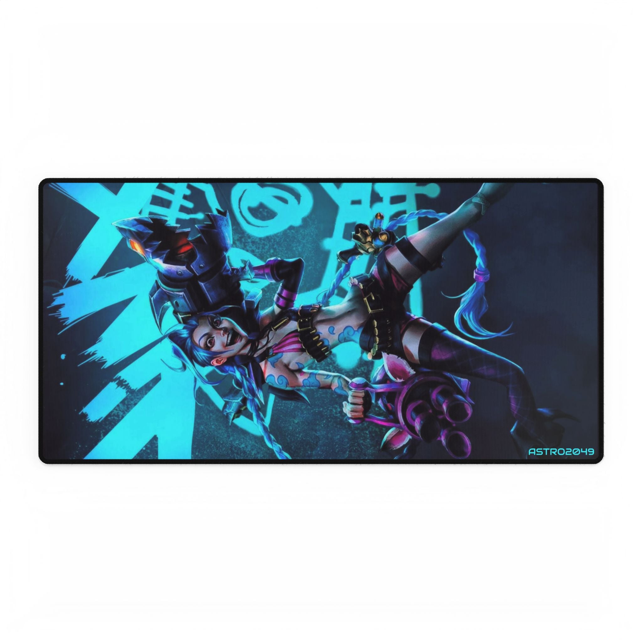 League of Legends - Arcane: JINX - Gaming Desk Mat, Custom Mouse Pad, Desk Accessories for Gamers, Large Mouse Pad, Office Decor