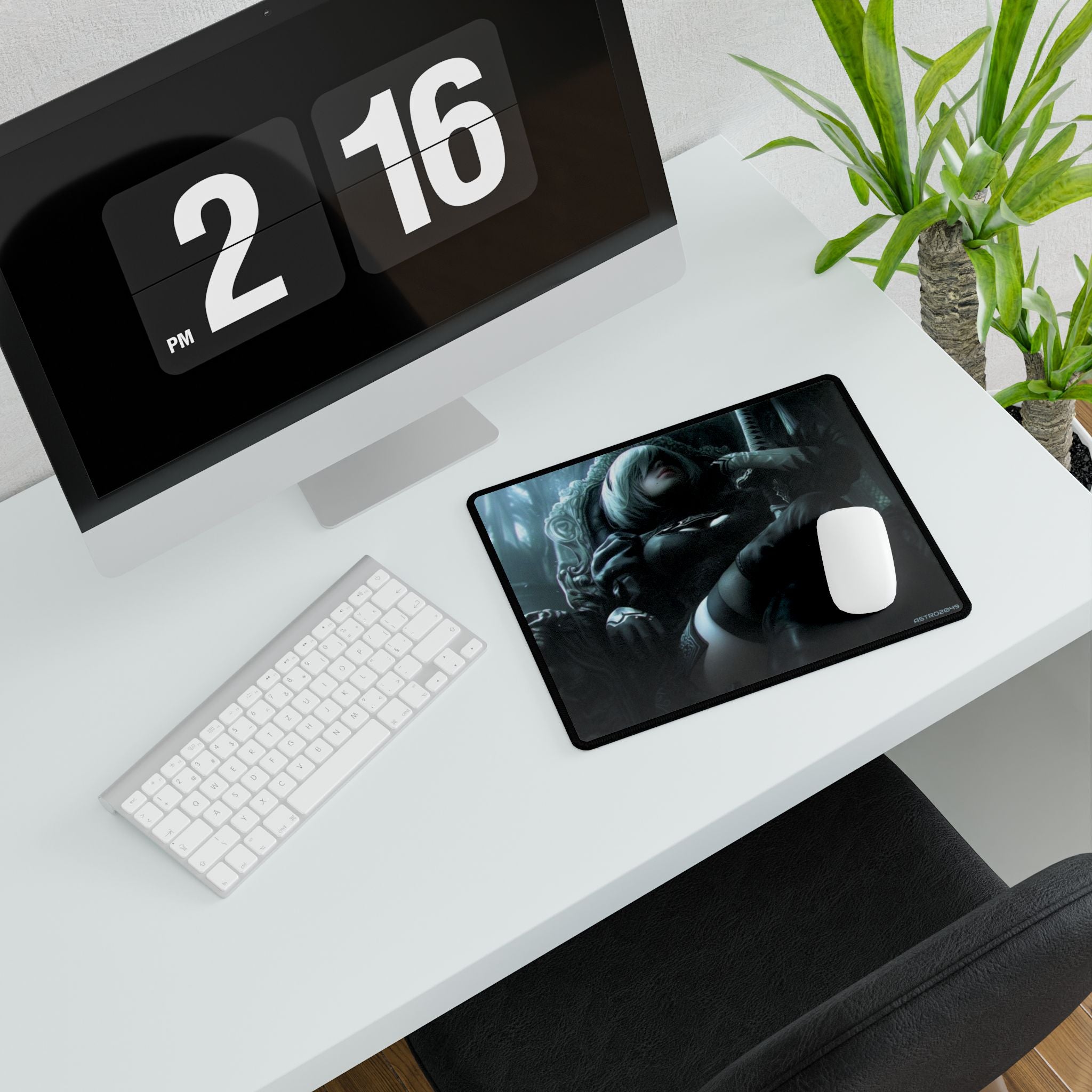 Nier: Automata - 2B - Nostalgic Gamer Desk Mats, Unique Gaming Accessories, Personalized Office Decor, Ideal for Gift Giving