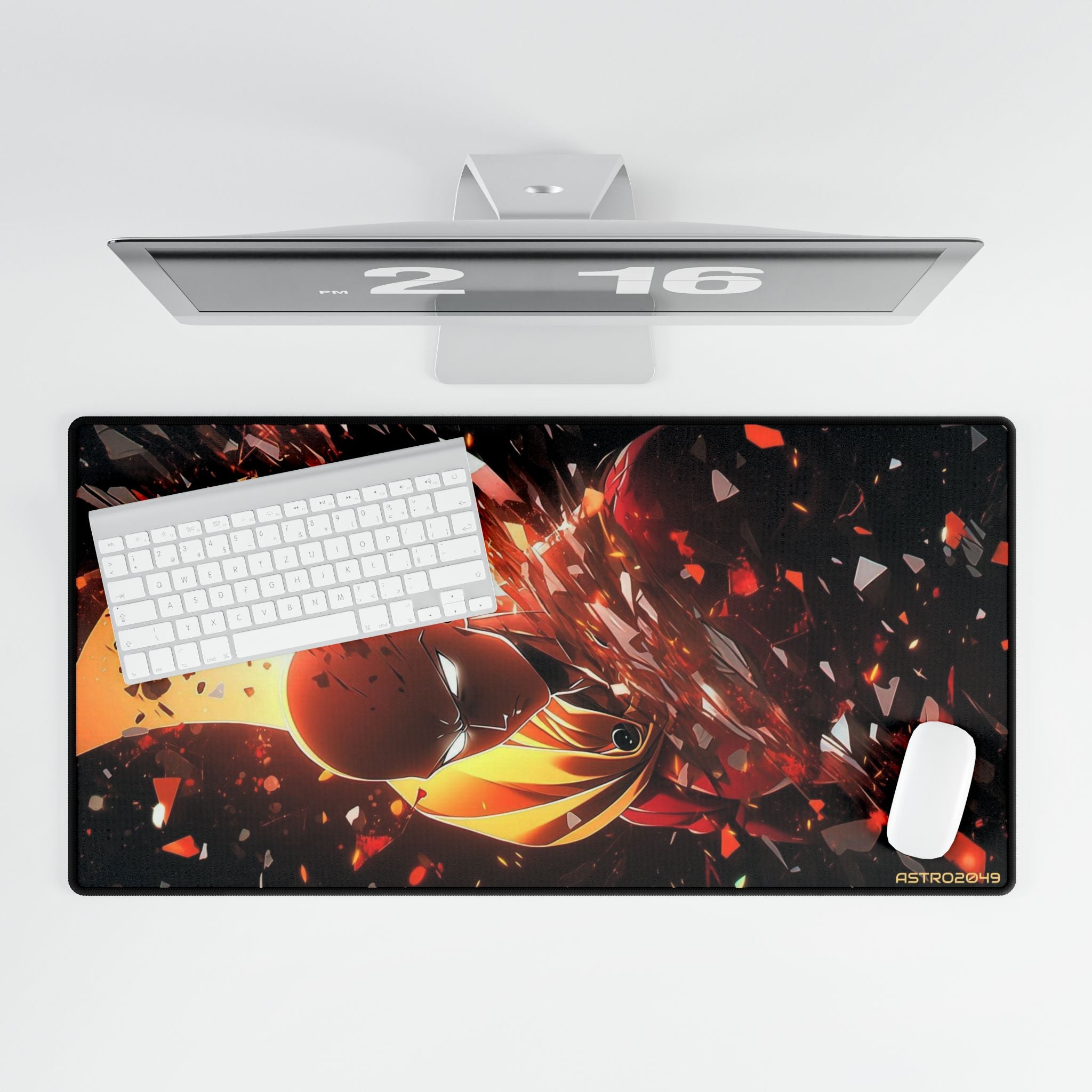 ONE-PUNCH MAN: Saitama - Vibrant Gamer Desk Mats | Stylish Desk Accessories, Custom Mouse Pads, Office Decor, Gaming Setup