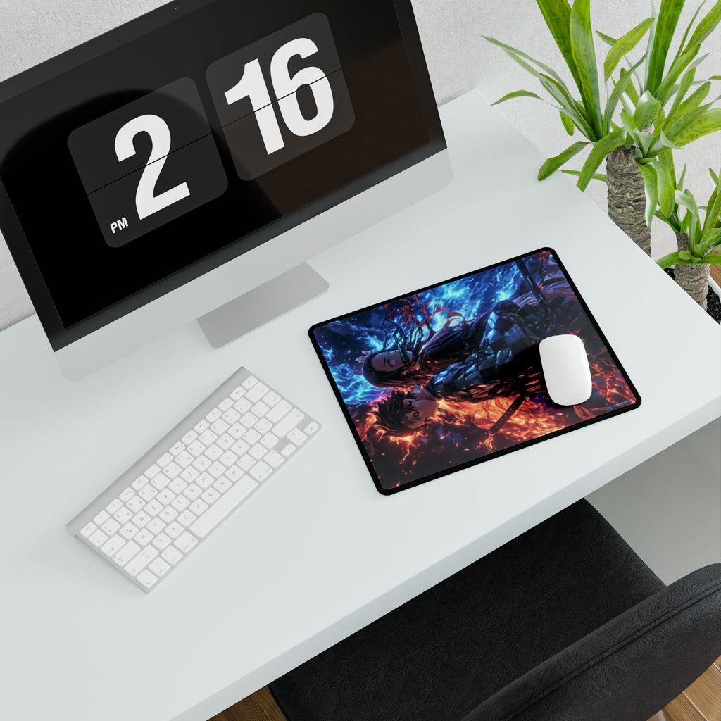 DEMON SLAYER - Kimetsu no yaiba - Vibrant Anime Desk Mat, Perfect for Gamers and Students, Ideal Desk Accessory