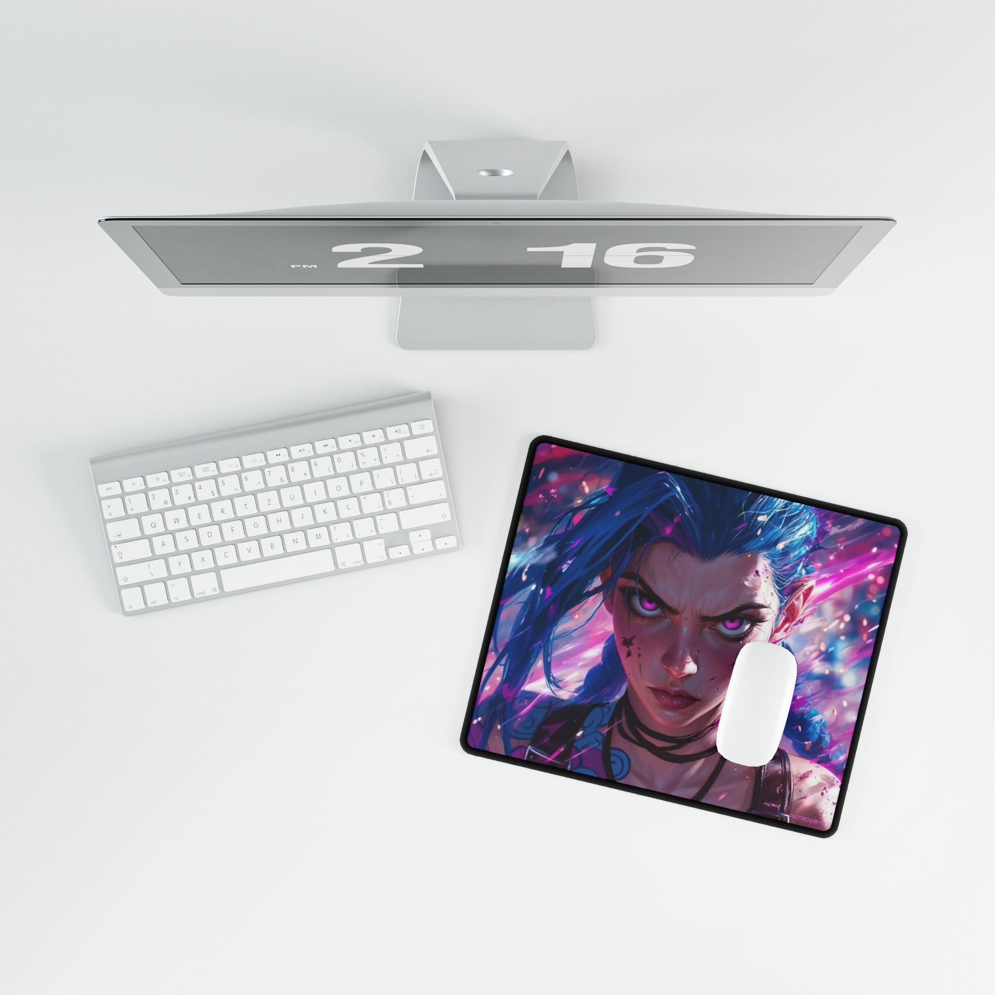 League of Legends - Arcane: JINX - Vibrant Gamer Desk Mat | Artistic Gaming Pad for Home Office, Computer, Custom Desk Accessories, Gift