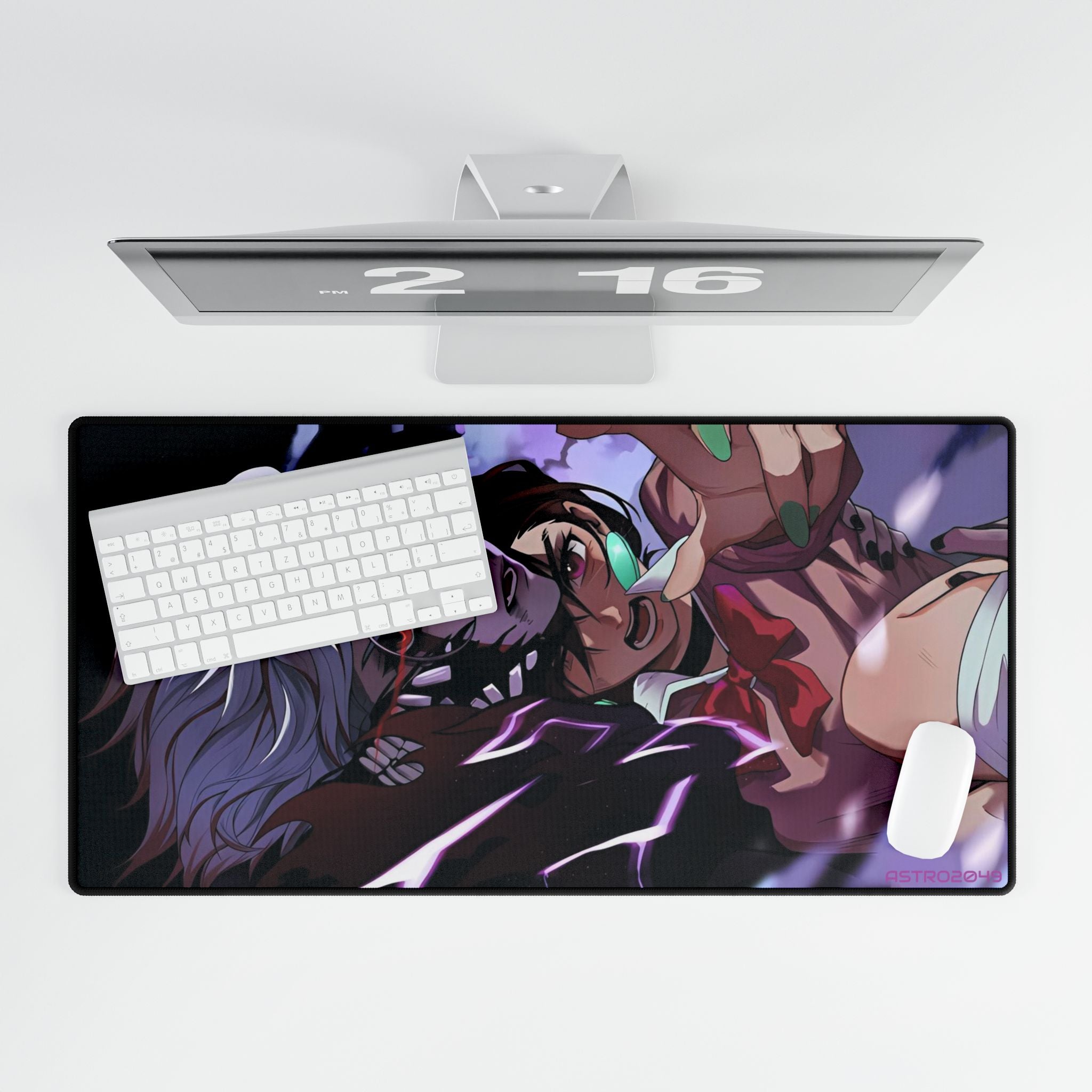 DANDADAN: Momo / Okarun - Anime Desk Mat - Gaming Mouse Pad, Office Decor, Creative Workspace, Gift for Gamers, Studio Accessories