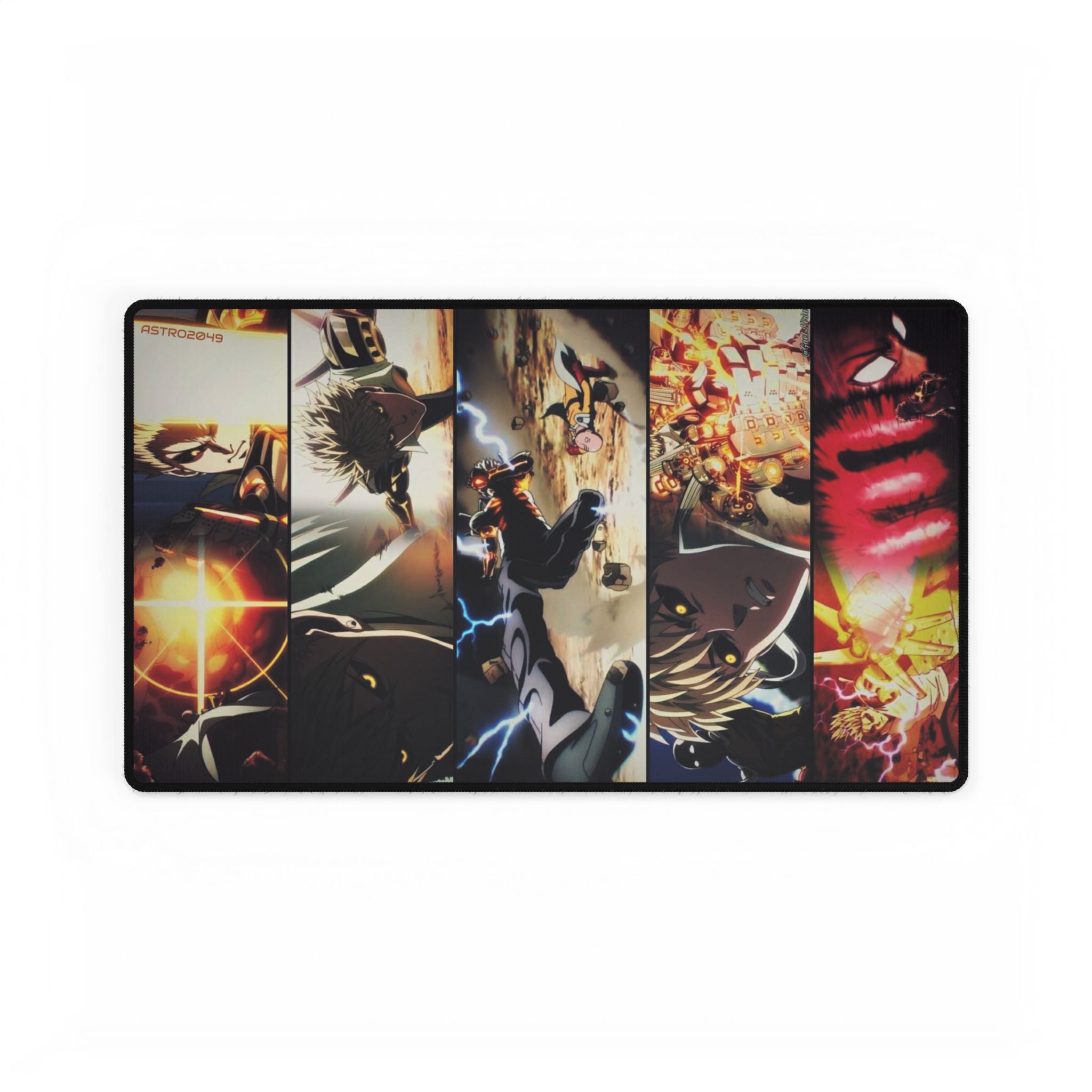 ONE-PUNCH MAN: Saitama / Genos - Anime-Themed Desk Mats for Gaming or Work, Decorative Mouse Pad, Custom Desk Accessories