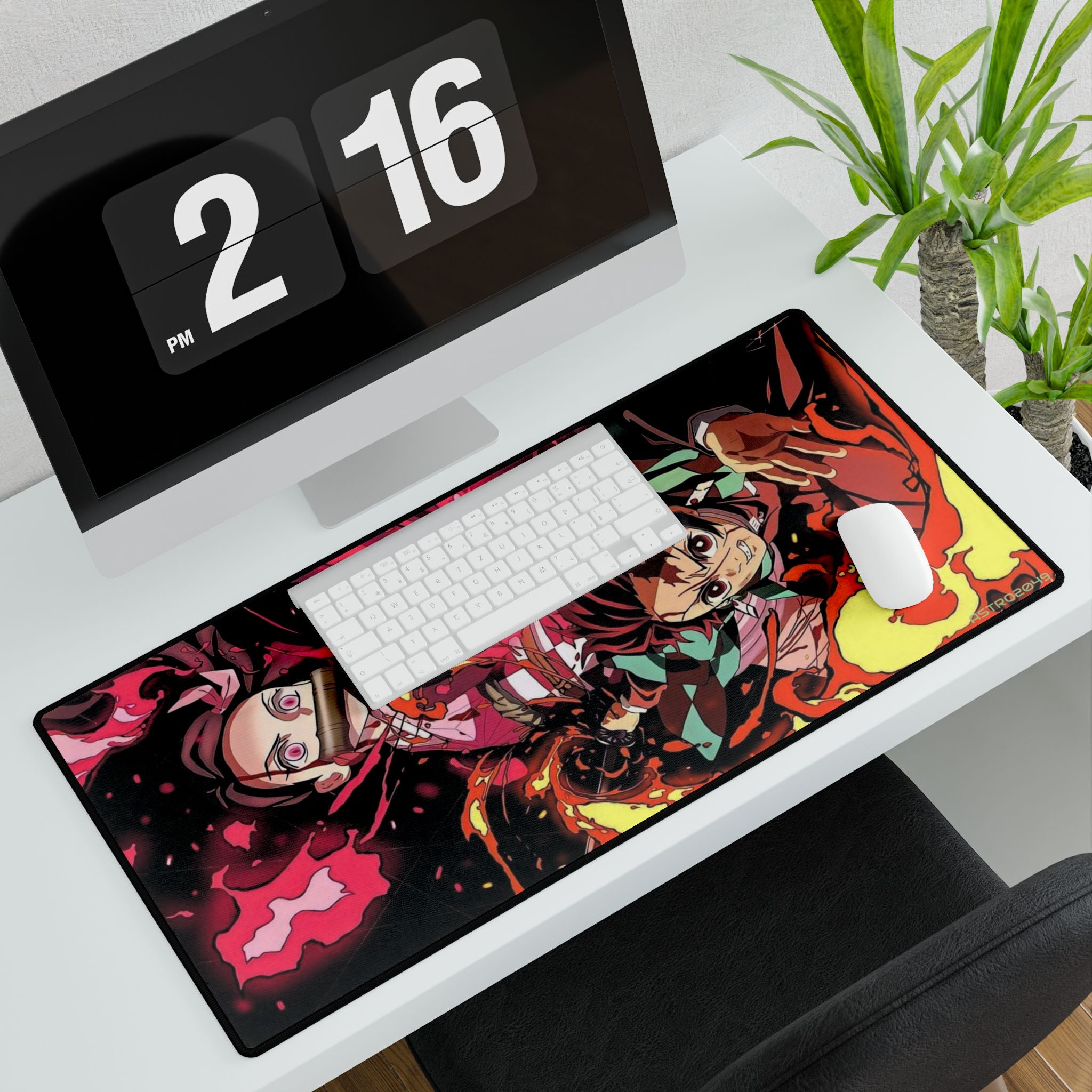 DEMON SLAYER - Kimetsu no yaiba - Anime-Inspired Desk Mat, Gaming Desk Pad for Home Office, Cute Mouse Pad, Anime Decor