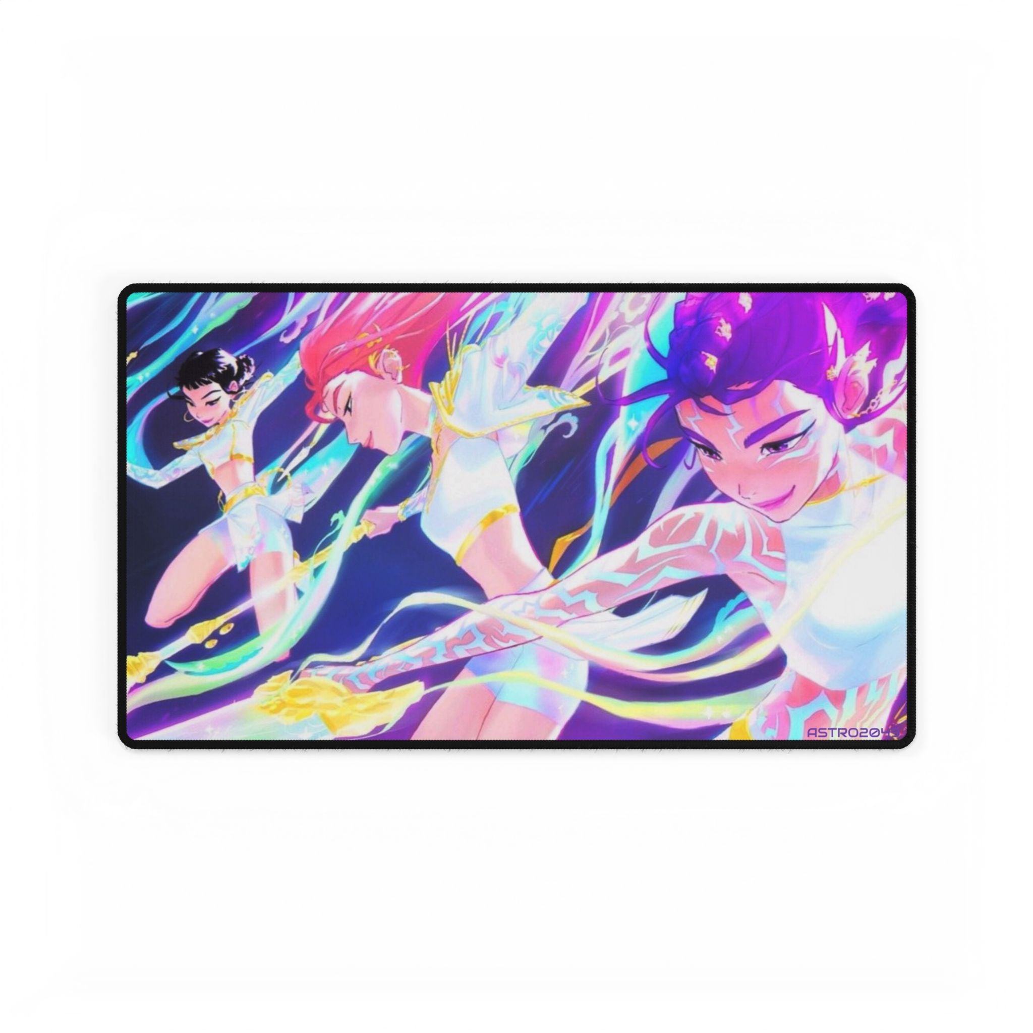 KPop Demon Hunters - HUNTRIX - Colorful Anime Desk Mats - Perfect for Gamers, Creative Professionals, Workstations, Gifts, Office Decor