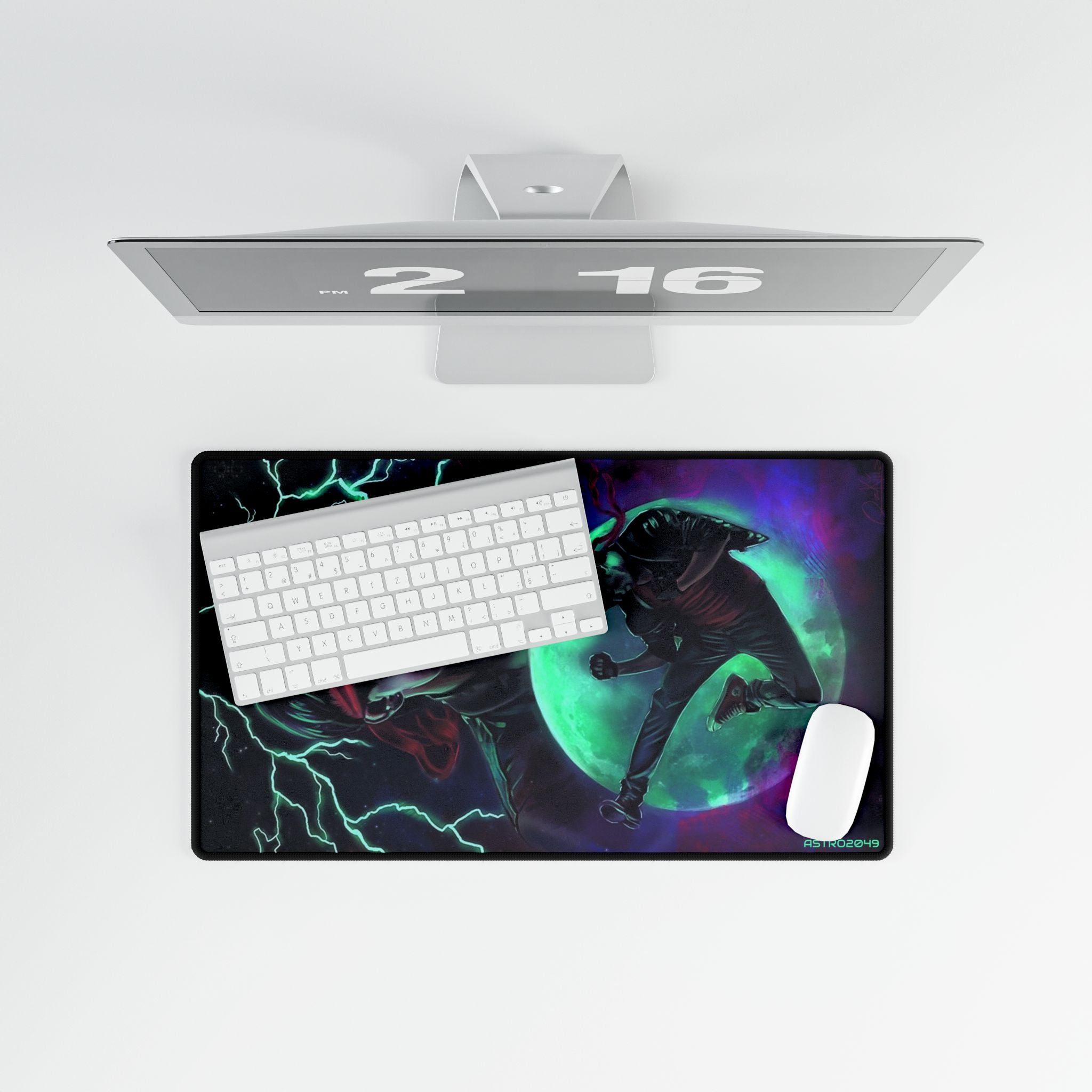 KUNG FURY -  Fighter Desk Mat, Gaming Mat, Office Decor, Gamer Gift, Geeky Desk Accessories, Computer Accessories