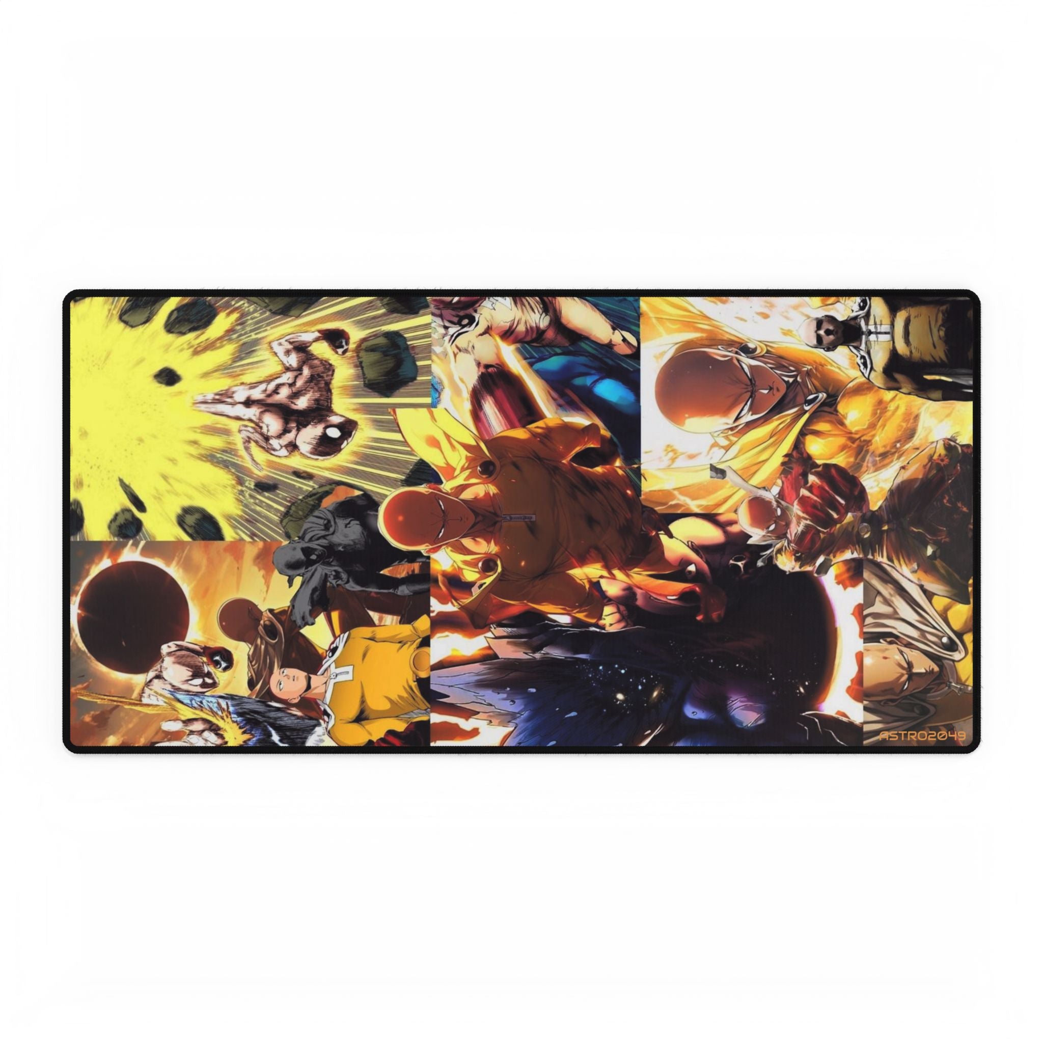 ONE-PUNCH MAN: Saitama - Vibrant Desk Mat for Gamers | Customizable Gaming Mouse Pad, Office Desk Accessories, Cool Desk Decor