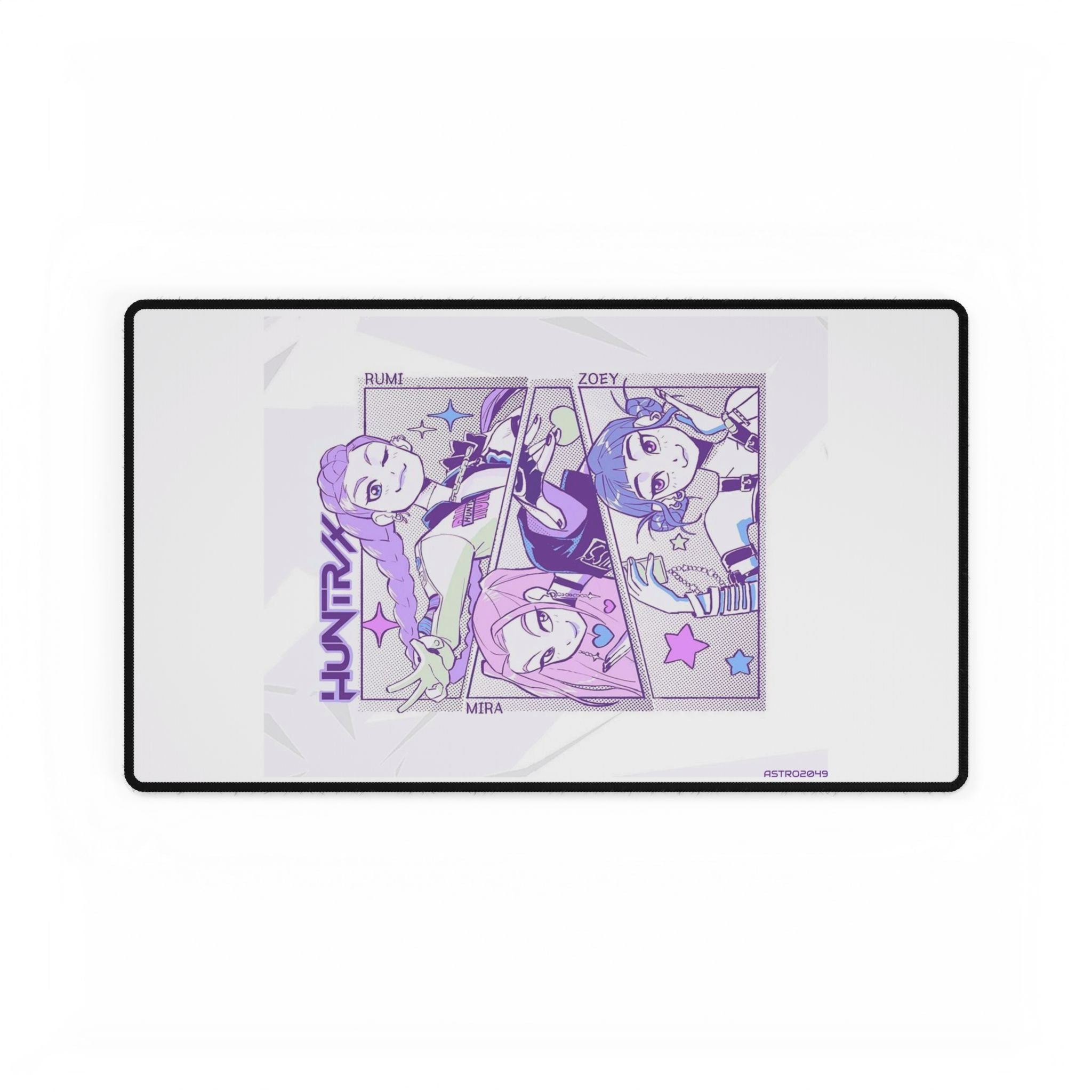KPop Demon Hunters - HUNTRIX - Anime-Inspired Desk Mat for Gaming & Office, Gamer Desk Pad, Decorative Mousepad, Stylish Workstation Mat