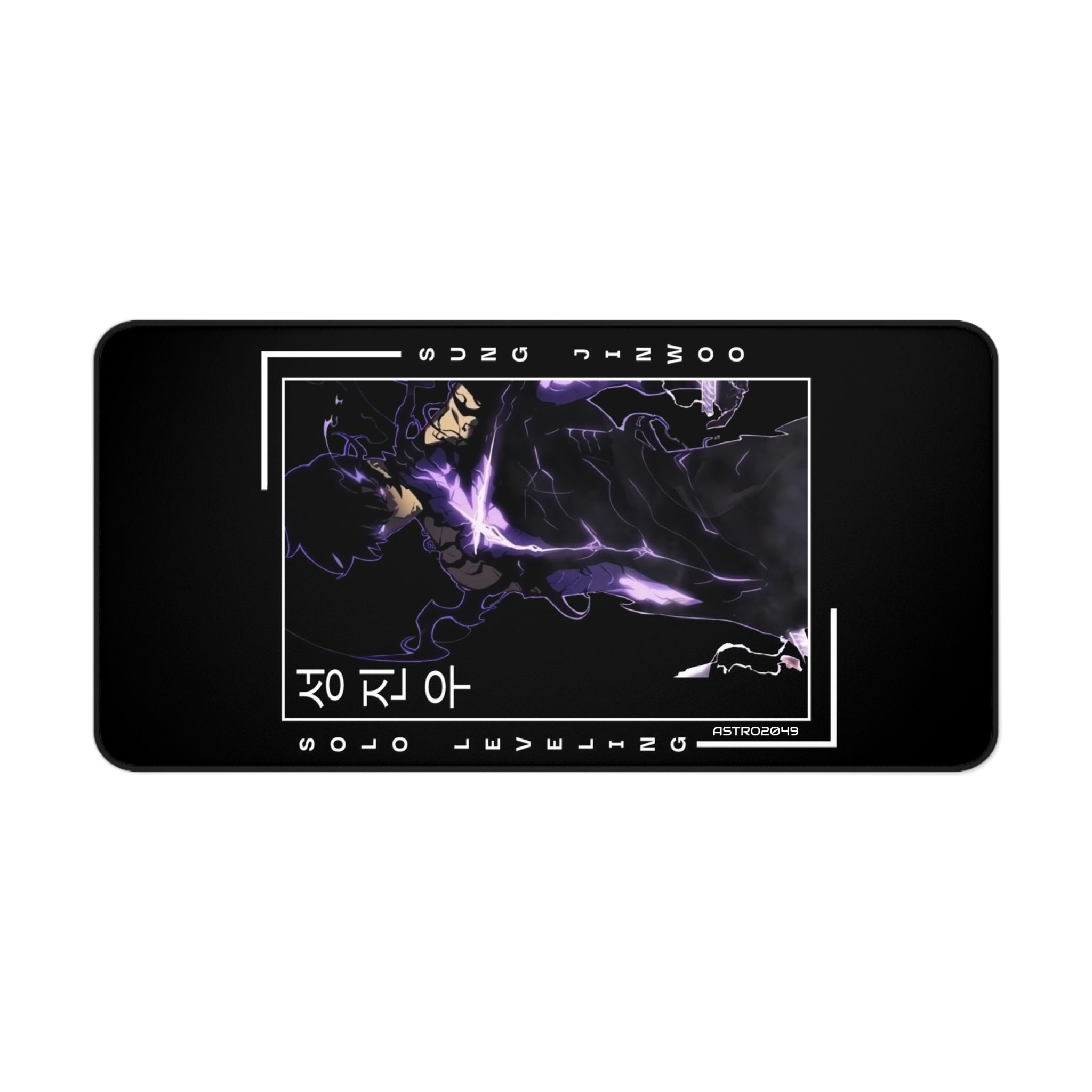 SOLO LEVELING - Sung Jinwoo - ARISE - Stylish Gaming Desk Mat - Perfect for Office, Home Office, Gift for Gamers, Art Desk Accessories
