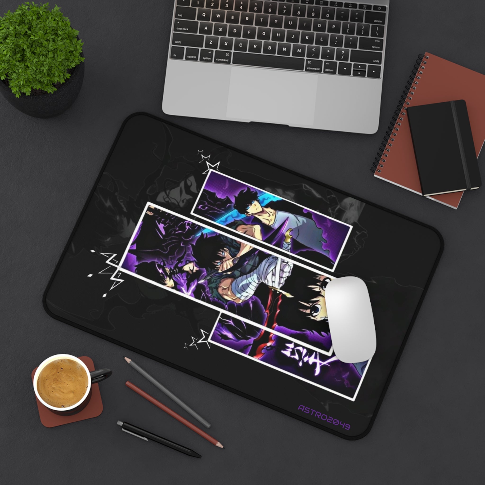 SOLO LEVELING - Sung Jinwoo - ARISE - Vibrant Anime Desk Mat for Gamers, Gaming Mouse Pad, Computer Accessory, Unique Gift for Anime Lovers