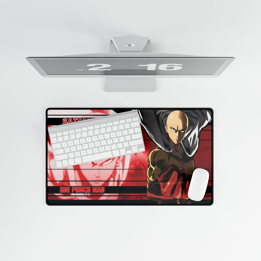 ONE-PUNCH MAN: Saitama - Anime Desk Mat - Saitama from One Punch Man | Gaming Desk Pads, Office Accessories, Gift for Fans, Home Decor