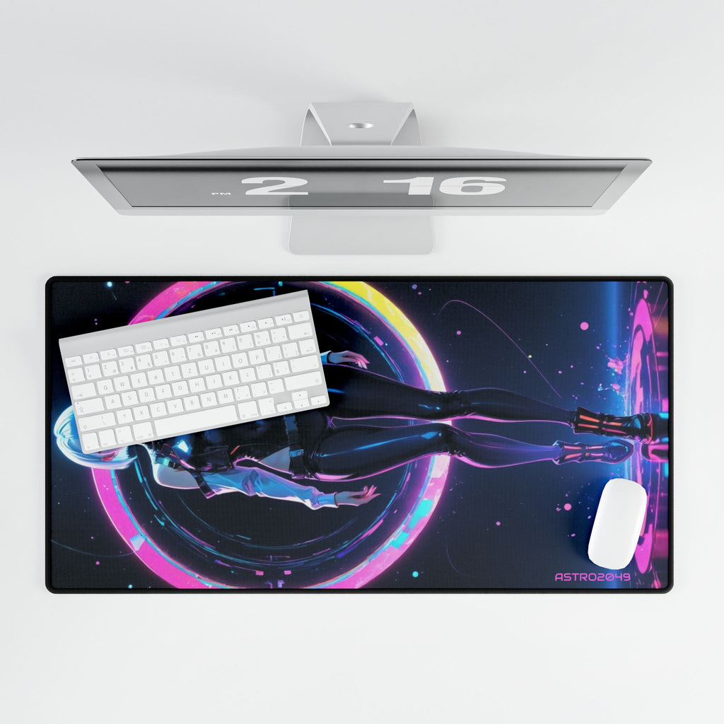 CYBERPUNK: Edgerunners 2077 - Desk Mat with Neon Design, Gaming Mouse Pad, Office Decor, Gift for Gamers, Computer Accessory