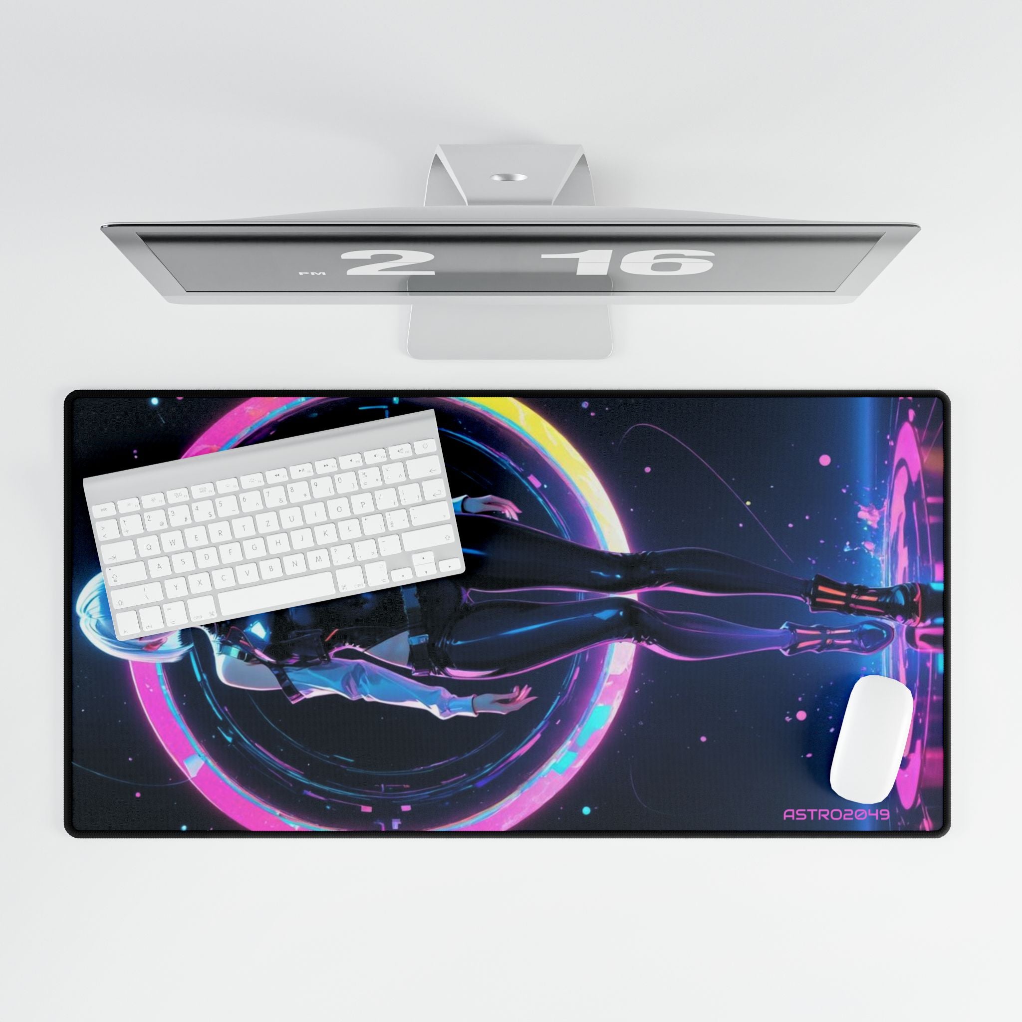 CYBERPUNK: Edgerunners 2077 - Desk Mat with Neon Design, Gaming Mouse Pad, Office Decor, Gift for Gamers, Computer Accessory