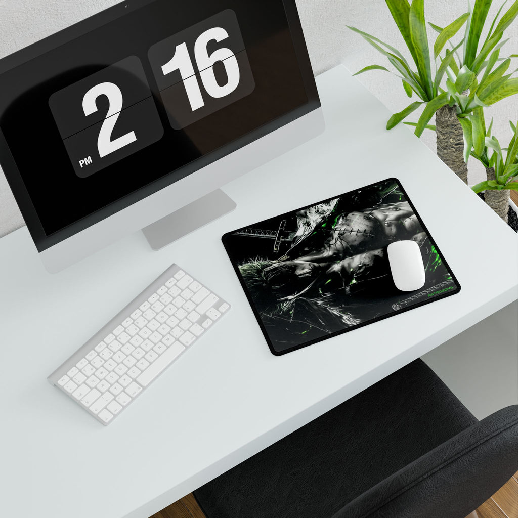 ONE PIECE - ZORO - Edgy Gamer Desk Mats - Perfect for Home Offices, Gaming Rooms, and Unique Gifts - Stylish Mouse Pads, Desk Accessories