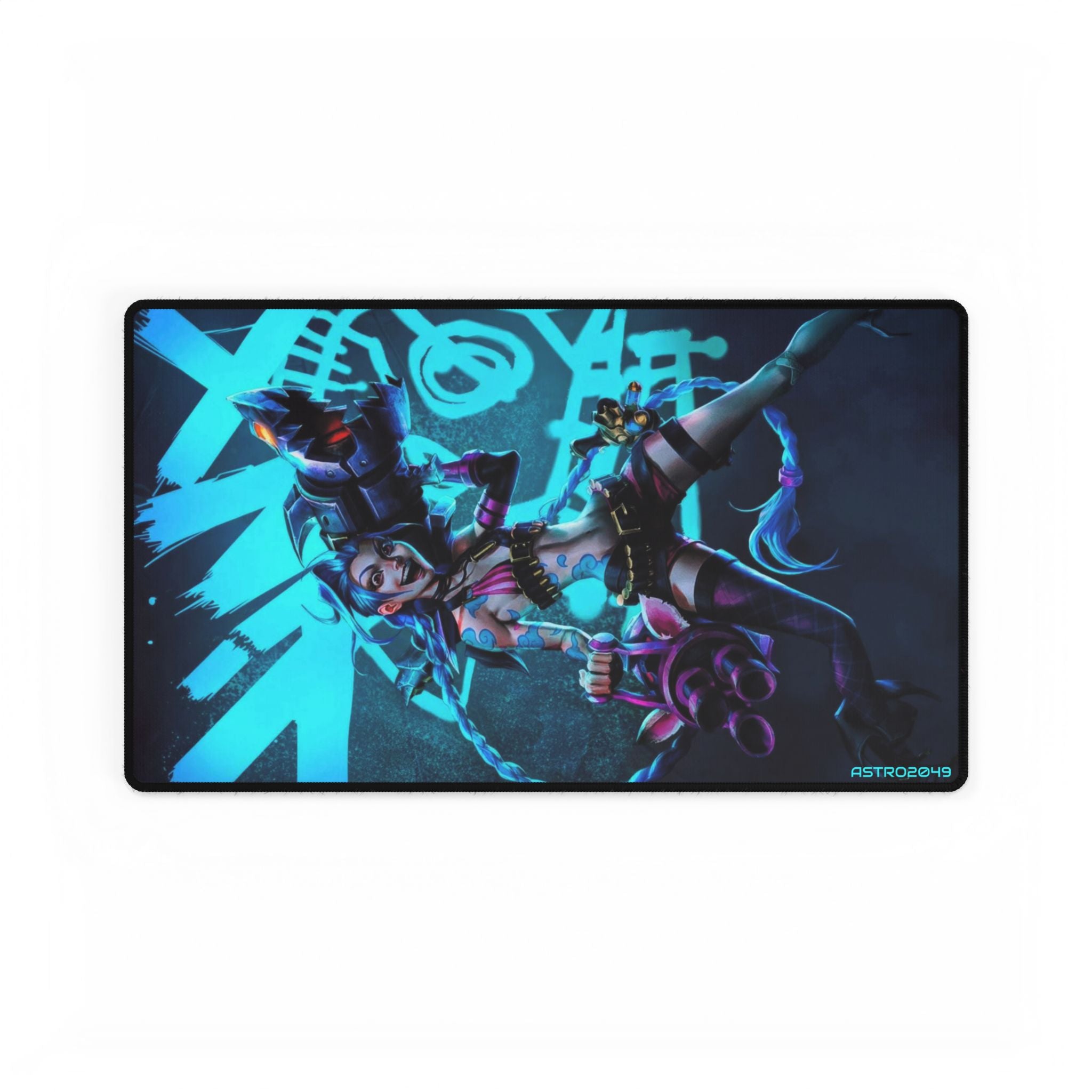 League of Legends - Arcane: JINX - Gaming Desk Mat, Custom Mouse Pad, Desk Accessories for Gamers, Large Mouse Pad, Office Decor