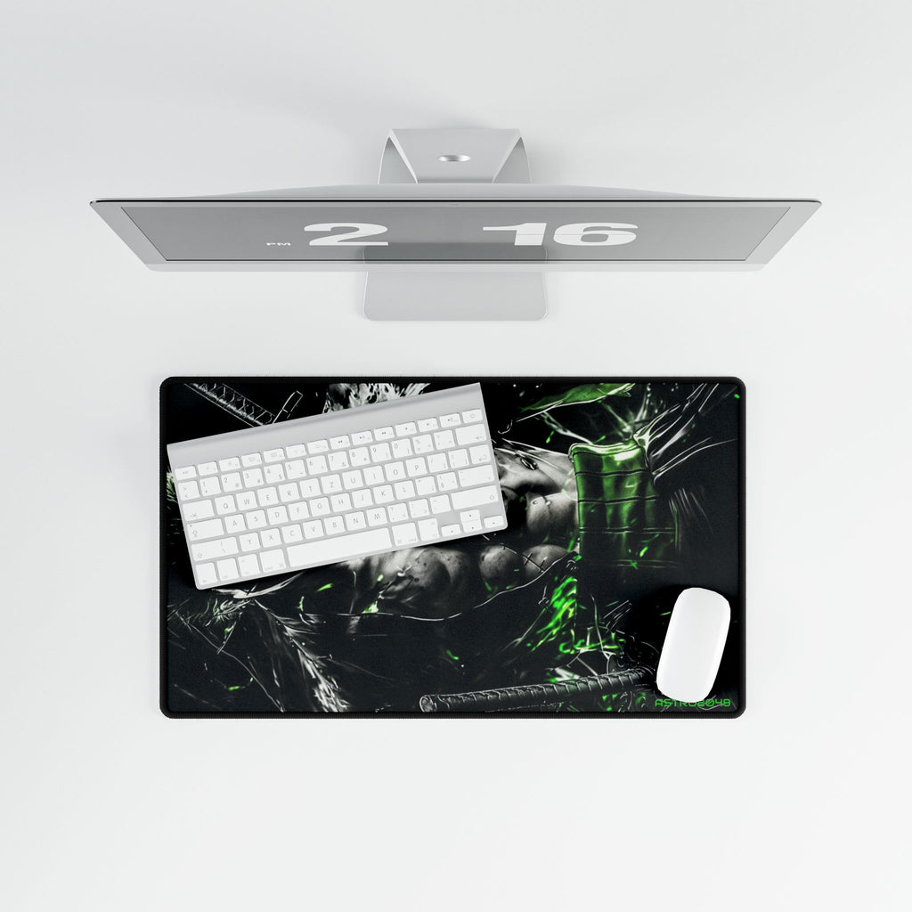 ONE PIECE - ZORO - Edgy Gamer Desk Mats - Perfect for Home Offices, Gaming Rooms, and Unique Gifts - Stylish Mouse Pads, Desk Accessories